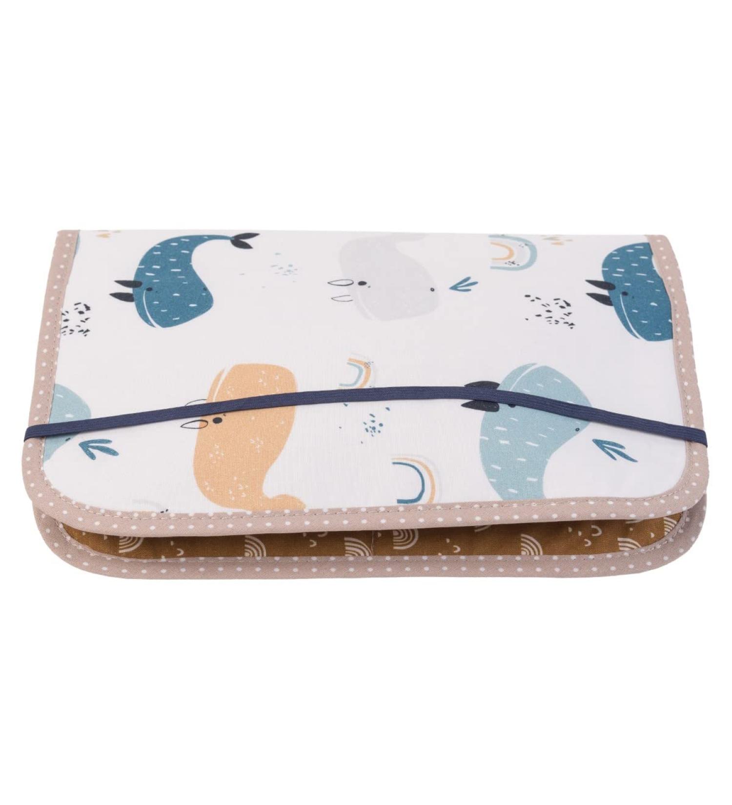 ULLENBOOM Diaper Pocket for On-The-Go - EU-Made Diaper Bag for 3 Diapers & Accessories | Casual Whale Design (18 x 27 cm) - Buy Online on GoSupps.com