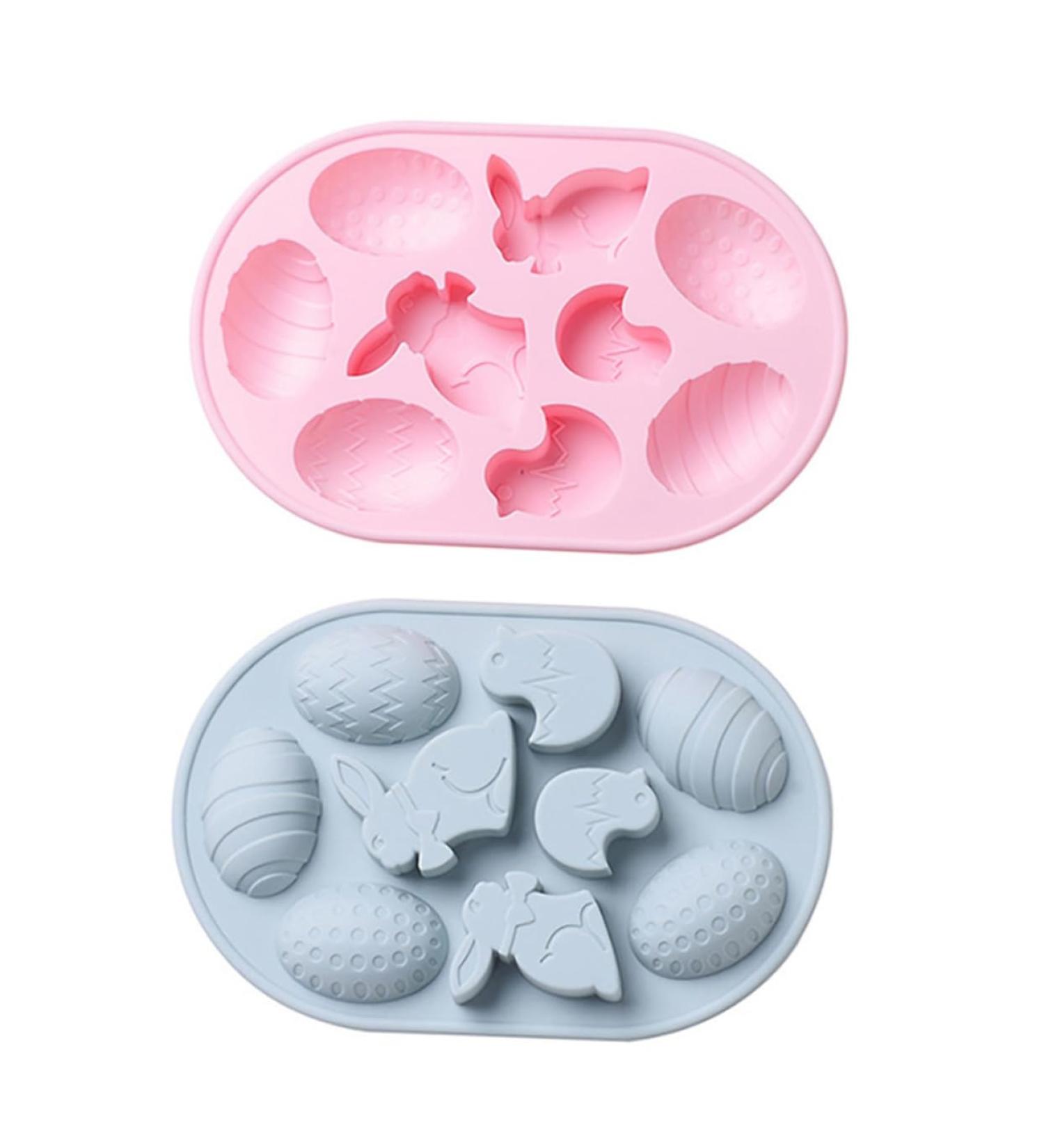 Alipis 2pcs Silicone Cake Mold Easter Egg Silicone Mold Mini Cake Mold Bunny Rabbit Decor Easter Rabbit Homemade Soap 3D Chocolate Animal Molds for Resin Silica Gel Pudding Accessories - Buy Online on GoSupps.com