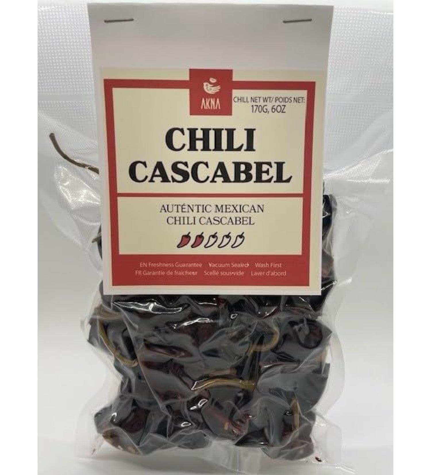 AKNA Dried Cascabel Chili Peppers Authentic Whole Mexican Chili Peppers 170g Vacuum Pack - Buy Online on GoSupps.com