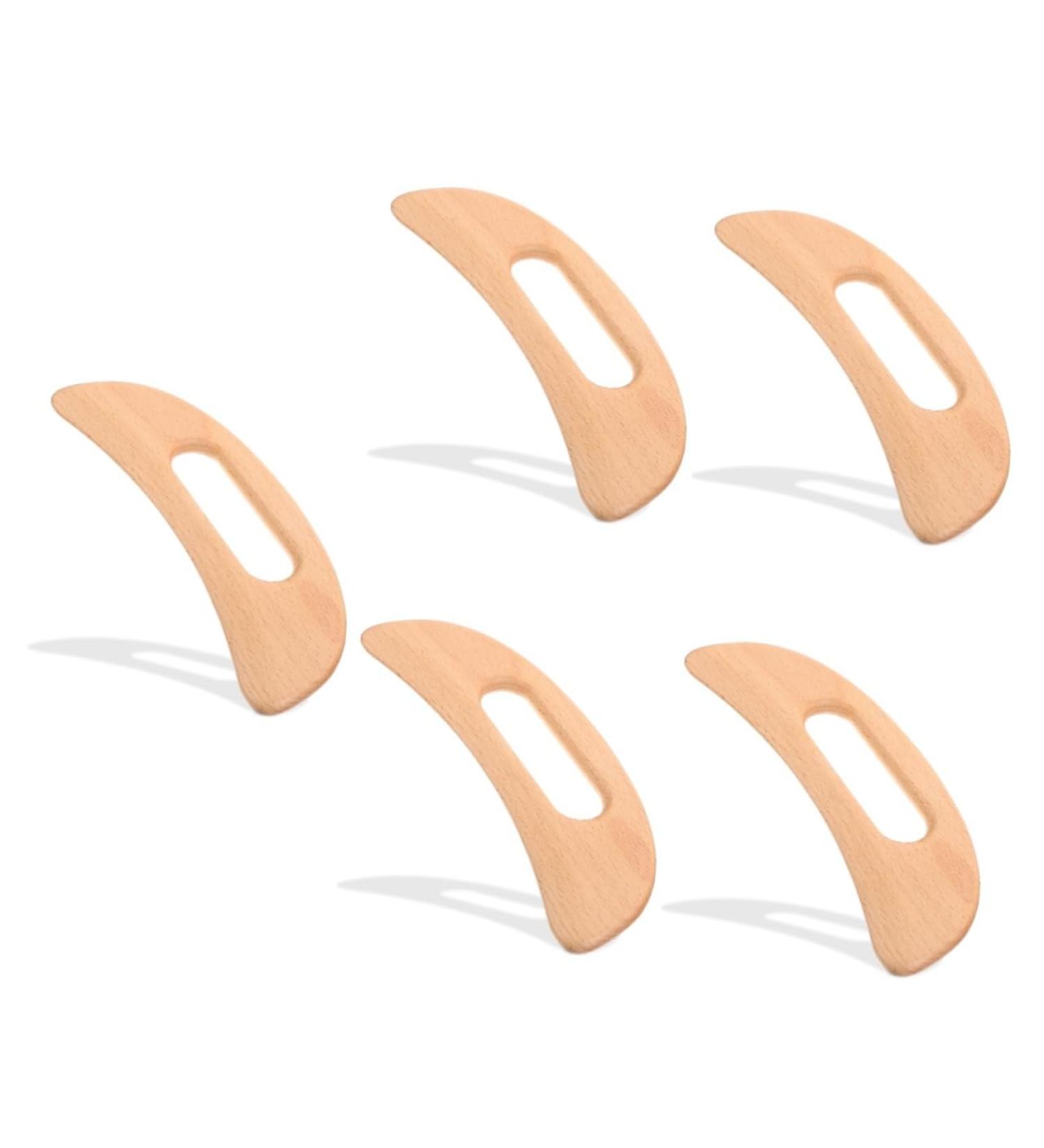 Buy Beavorty 5-Piece Wooden Gua Sha Board Set | Health & Wellness Neck Massage Device | Wear-Resistant Reusable Care Scratch Board (19.5x7.5cm) - International Shipping Available - Buy Online on GoSupps.com