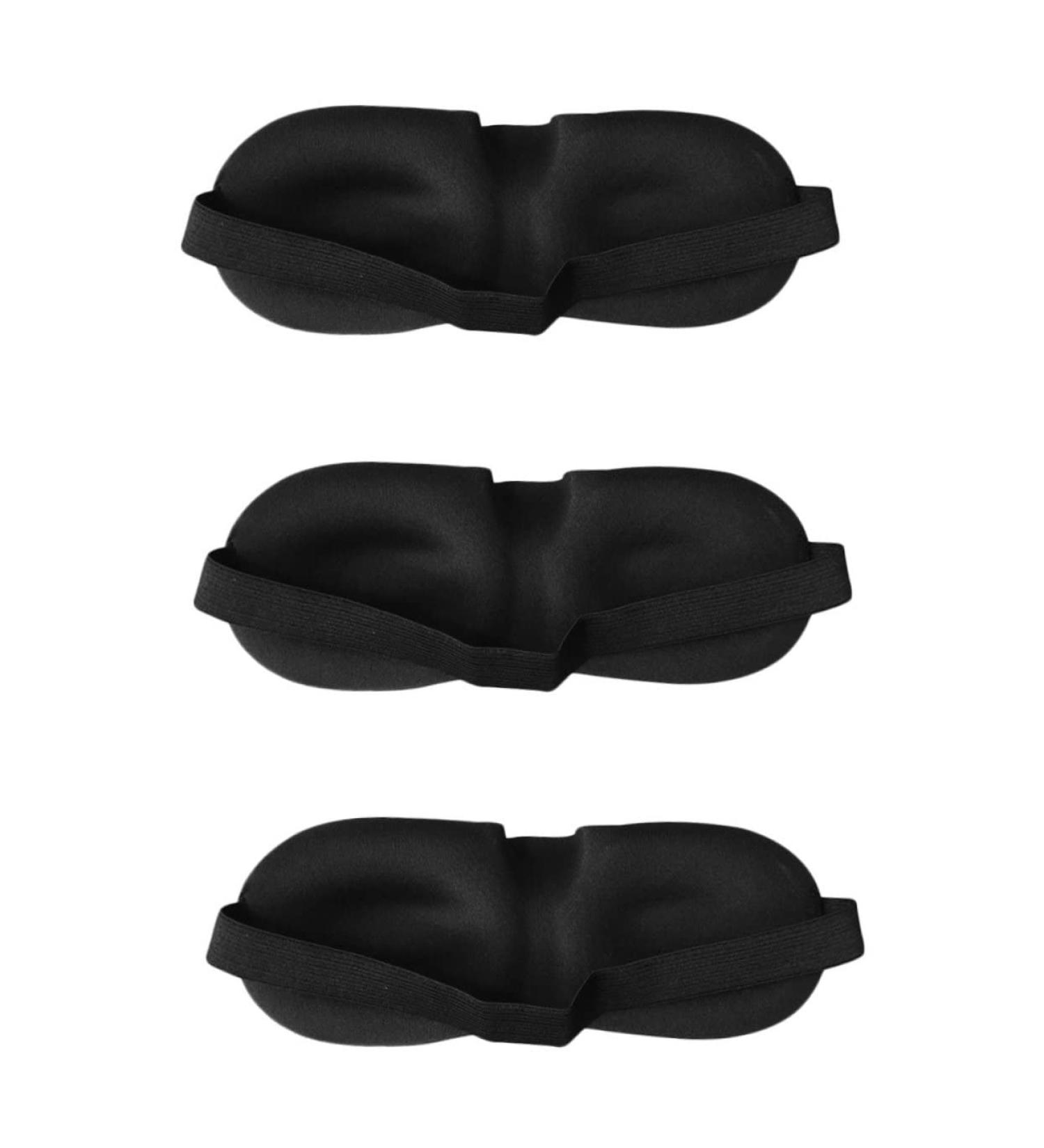 FRCOLOR 5pcs 3D Stereo Eye Masks - Silk & Cotton Sleep Masks for Light Blocking | Travel-Friendly Eye Pillow Covers | Comfortable & Breathable Eye Patches - Buy Online on GoSupps.com