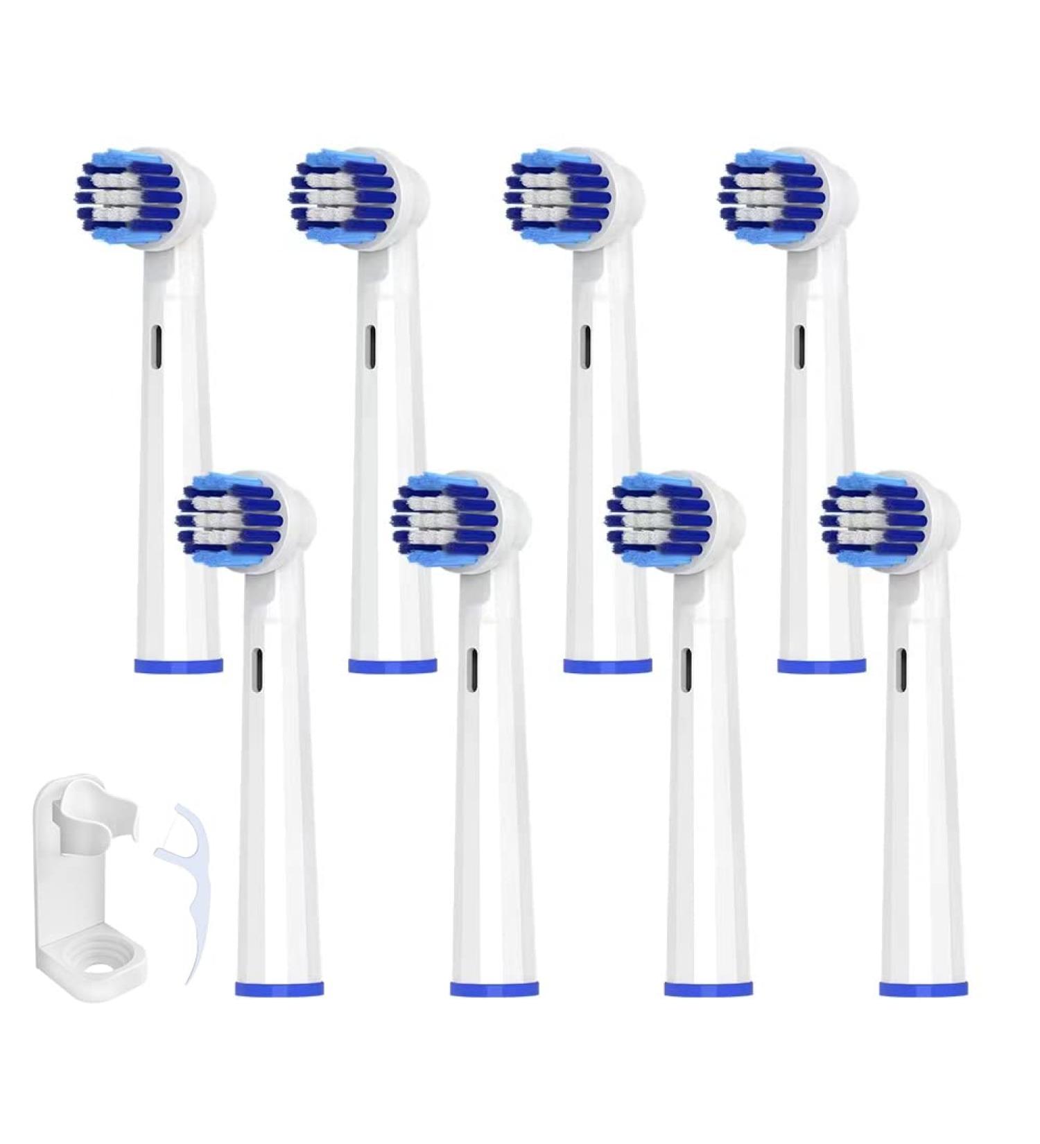 Oral B Braun Compatible Electric Toothbrush Replacement Heads 8 Pack - Adult Precision Clean Heads - Buy Online on GoSupps.com