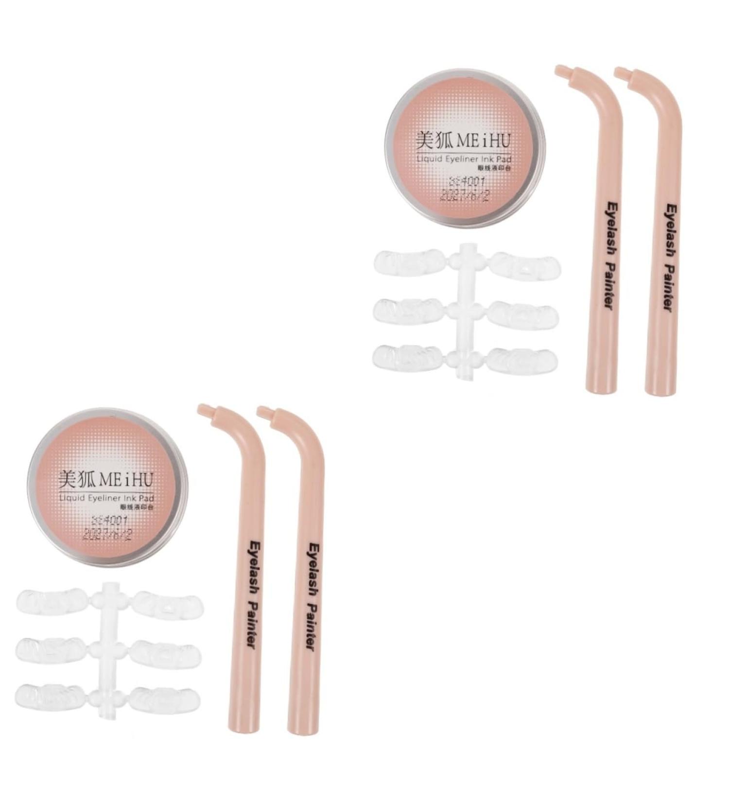 minkissy 2 Sets Eye Makeup Aid Eyelash Stencil for Makeup Lash Stamp for Bottom Eyelashes Lower Eyeliner Stamp Tool Eyelash Stencils Reusable Eyelash Stamps Eye Makeup Tool Diphenylene - Buy Online on GoSupps.com