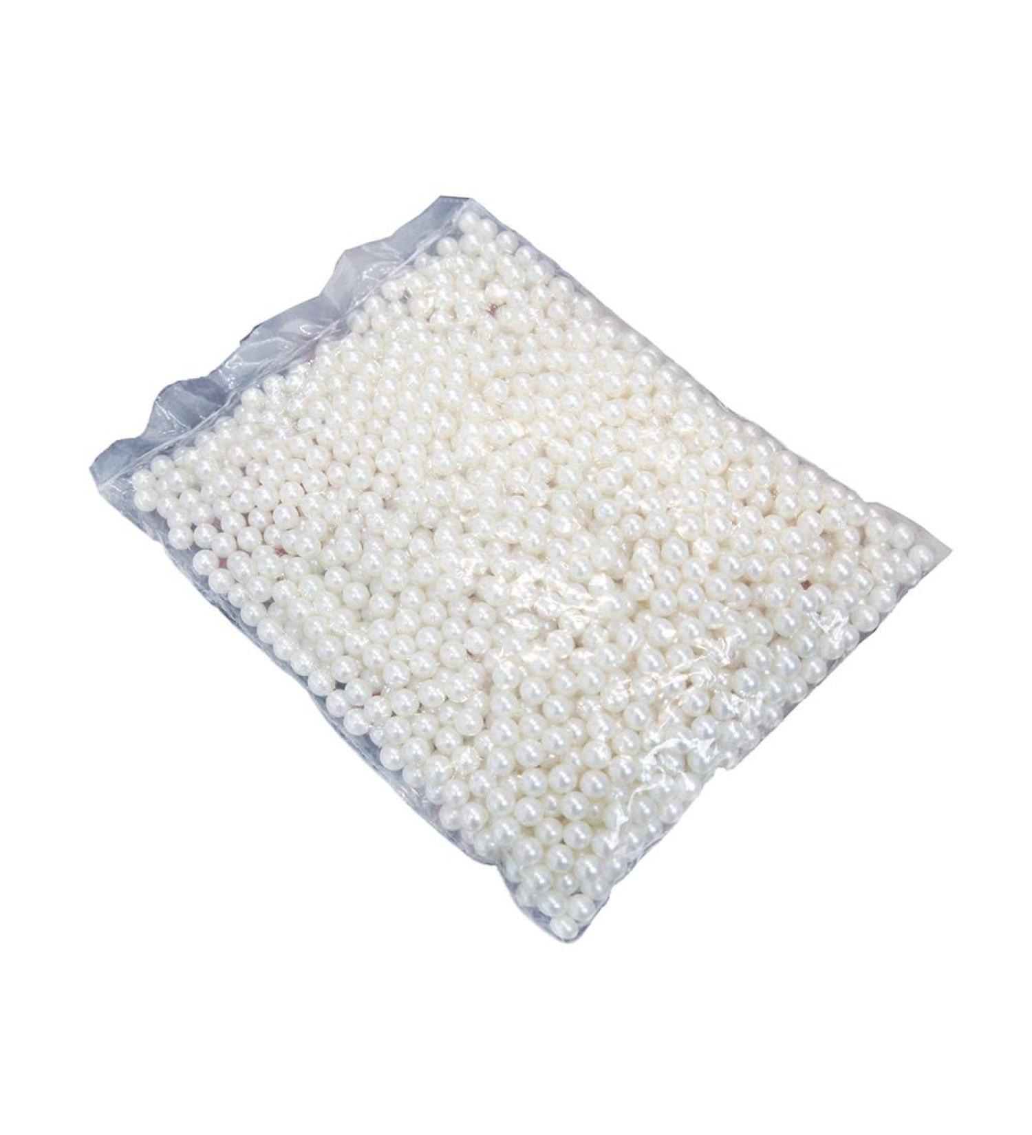 XINHOME 1200-Piece Ivory Round Pearl Makeup Beads for Brushes - Art Faux Pearls for Holding Makeup Brush, Lipstick, Mascara, Eyeliner - 8mm - Buy Online on GoSupps.com