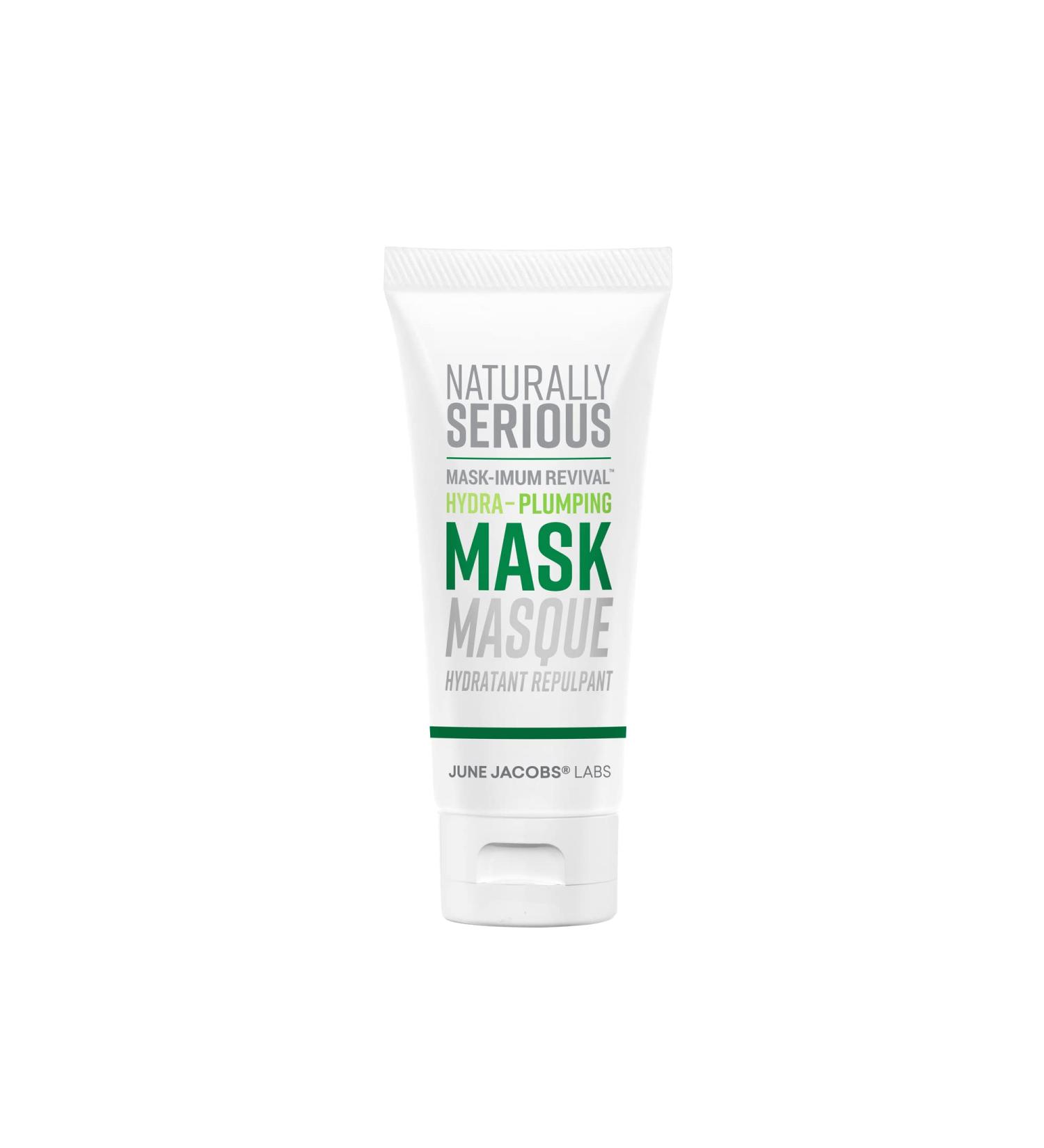 Naturally Serious Mask-imum Revival Hydra-Plumping Mask | Hydrating Vegan Treatment with Hyaluronic Acid & Kaolin Clay - Cruelty-Free Skincare for Glowing Skin - Buy Online on GoSupps.com