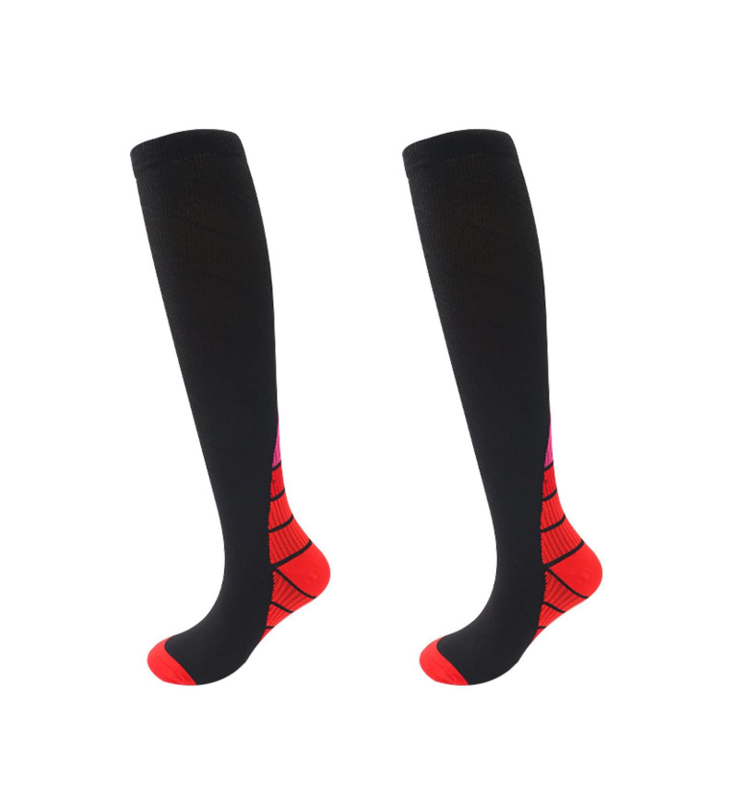 DOCEN Sports Compression Socks Compression Calf Socks Red-3 Pairs L/XL_Fit Medical Running Nurse Red - 3 Pairs L-XL