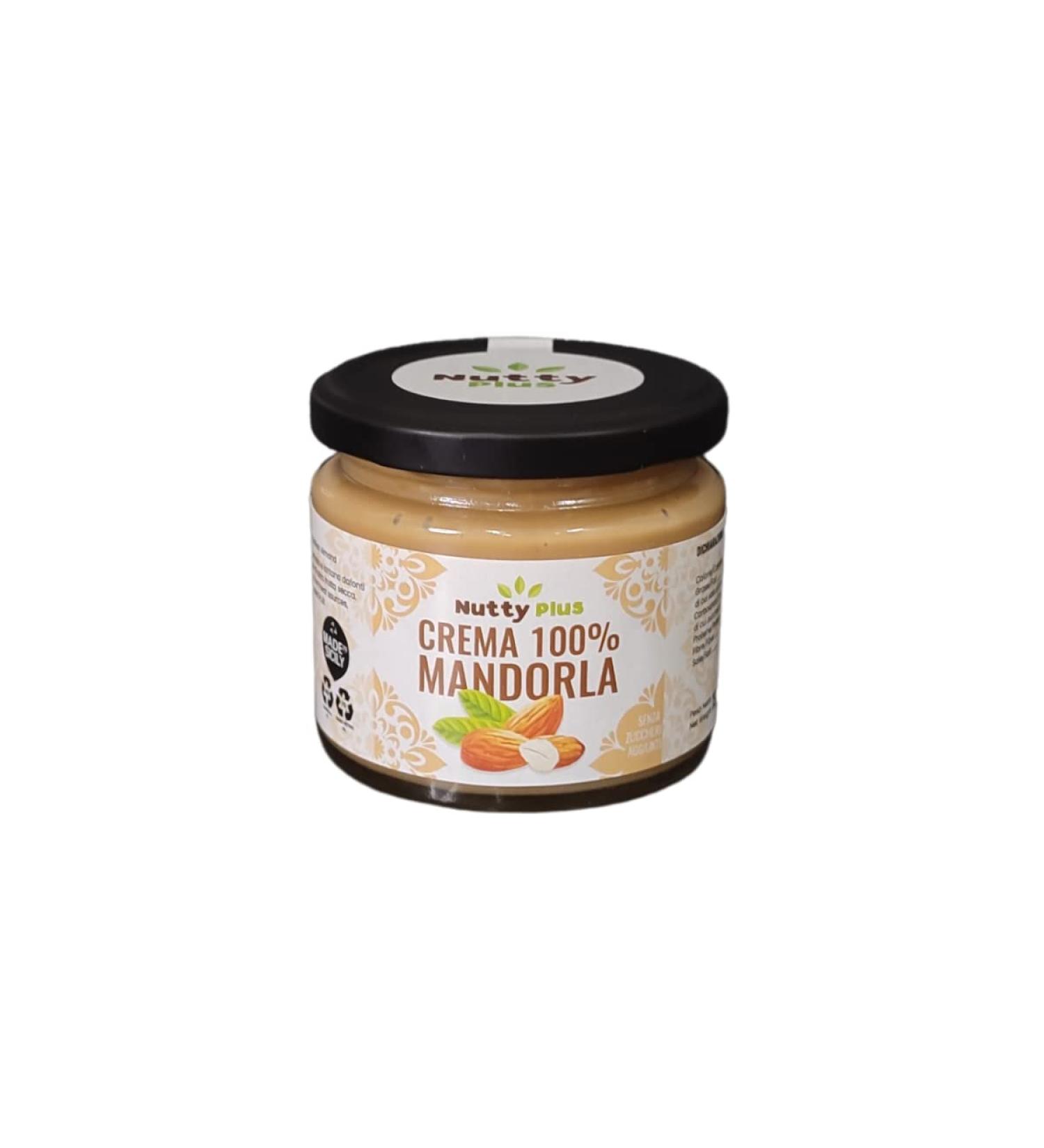 Nuttyplus 100% Sicilian Almond Cream 190g - Handmade