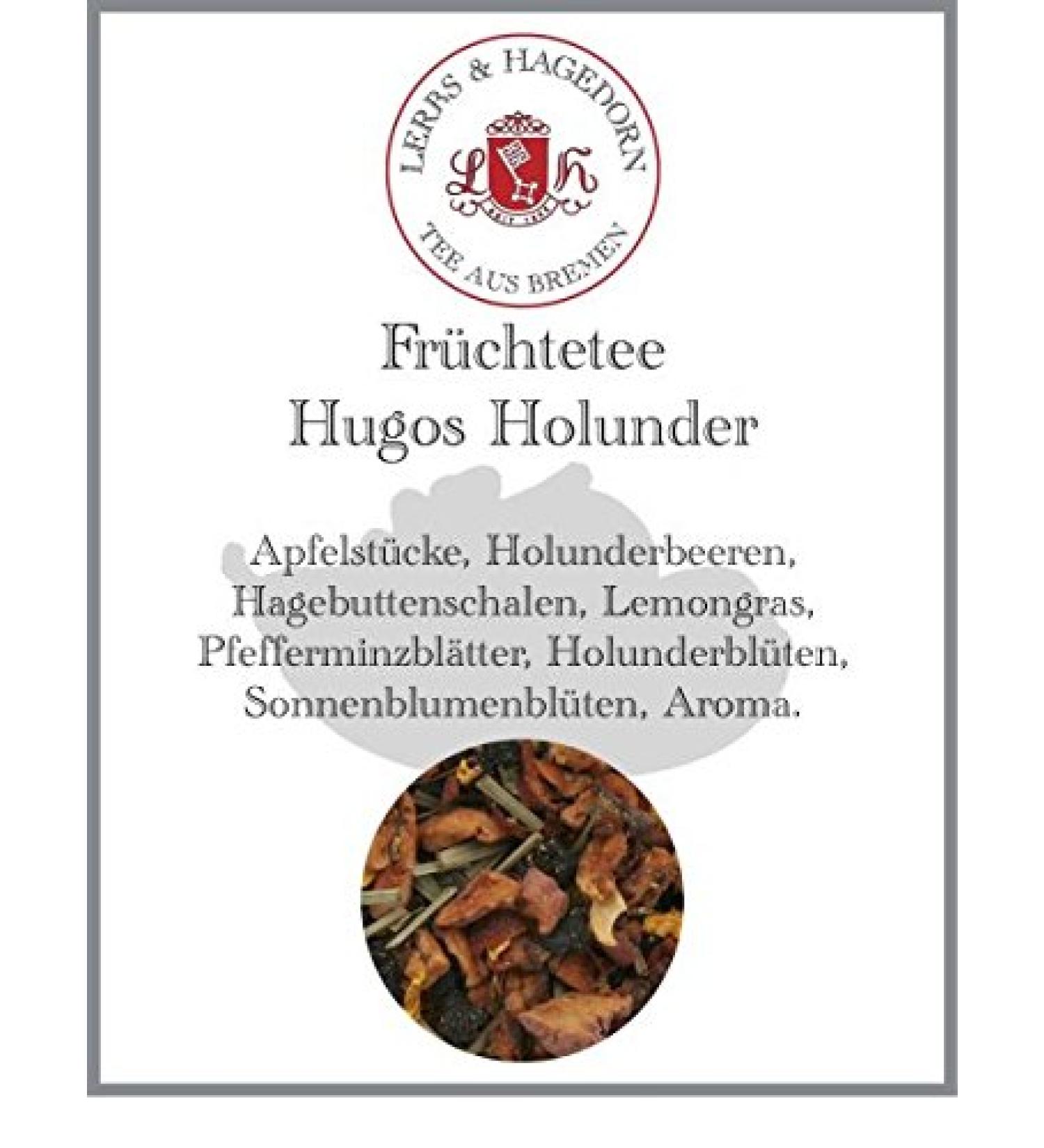  Lerbs & Hagedorn Lerbs & Hagedorn Hugos Holunder Fruit Tea 1kg (approx. 50 litres) Potatoes Elderberry Rosehip Peel Lemongrass Peppermint Leaves - Buy Online on GoSupps.com
