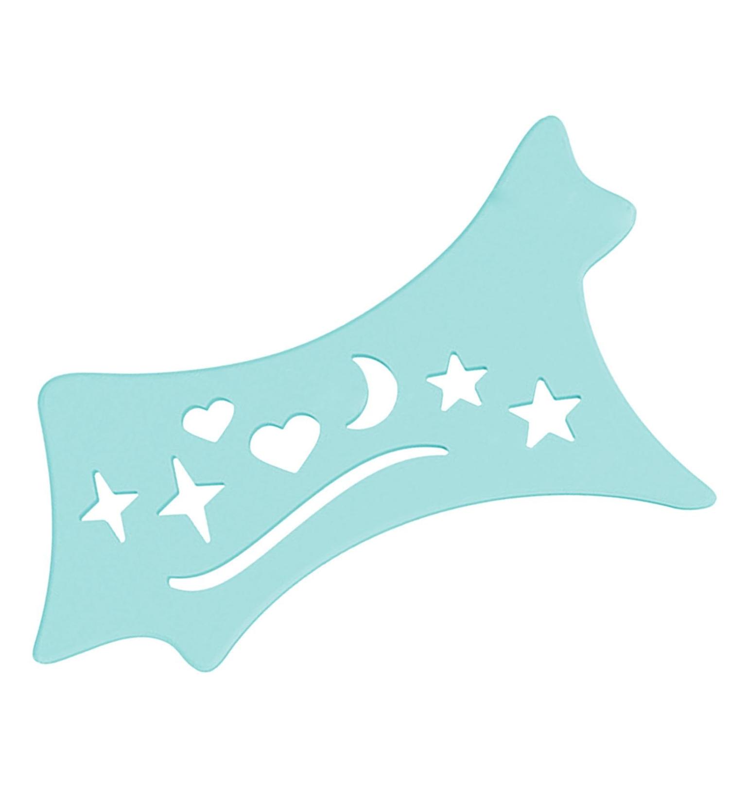 Winged Eyeliners Tool Soft Precision Eyeliners Stencils - Precision Beveled Design Eye Liners Reusable Cleaning Cloths for Women Blue - Buy Online on GoSupps.com