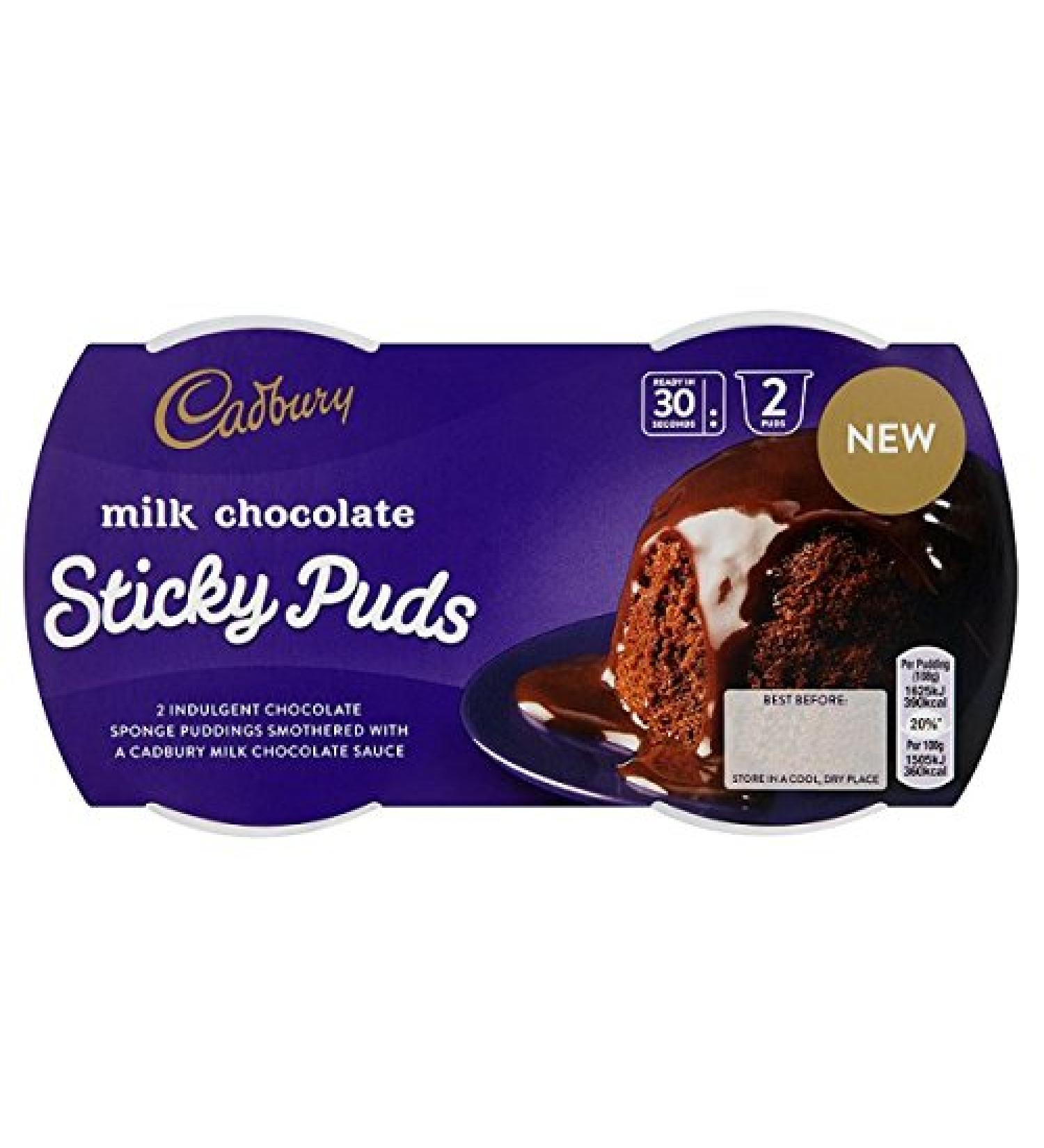 Cadbury Cadbury Set of 4 Milk Chocolate Puds 2 x 95g