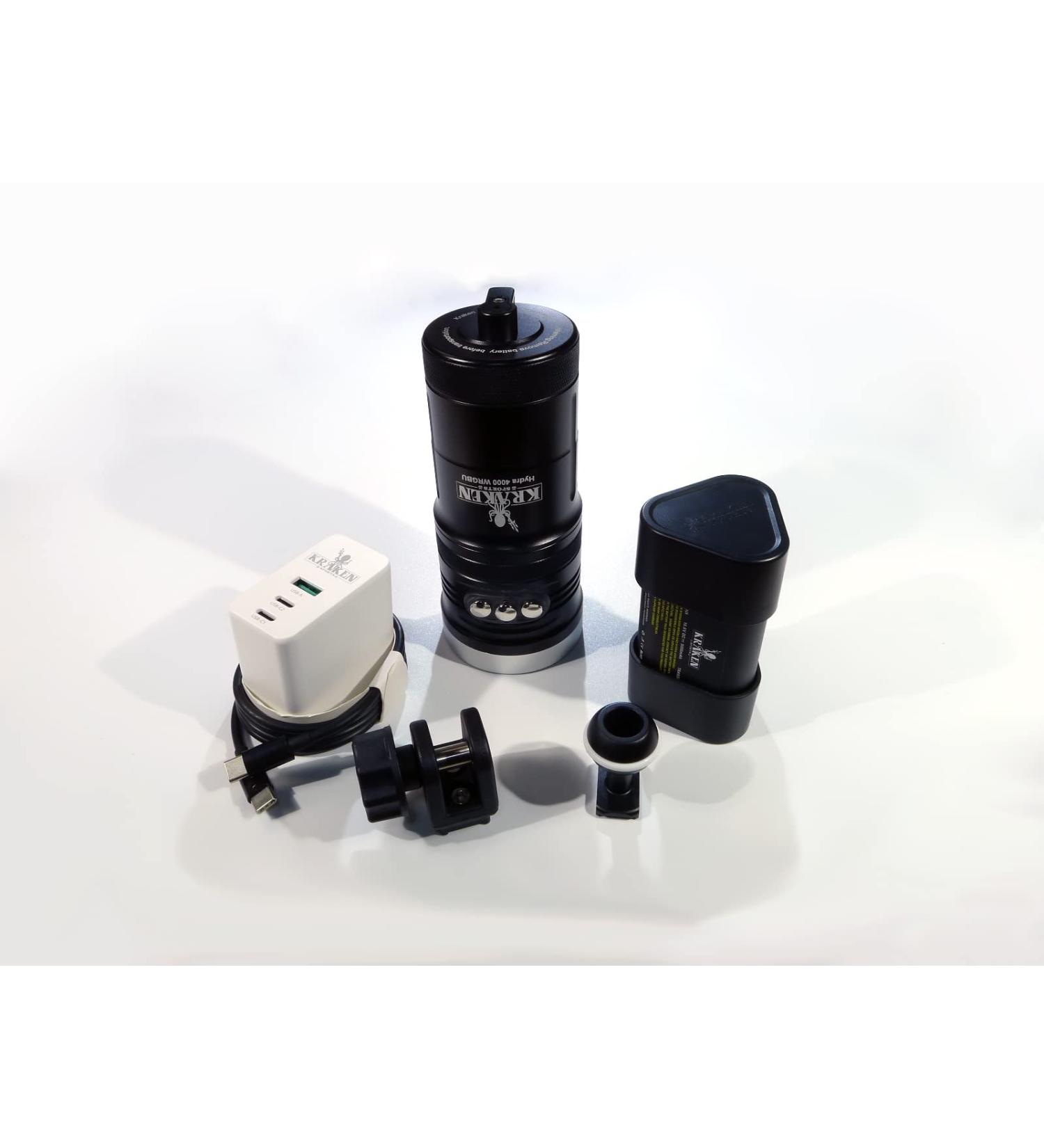 Kraken Sports Hydra 4000 WRGBU Underwater Video Light - 4000 Flood 6000 Burst Lumens - Buy Online on GoSupps.com