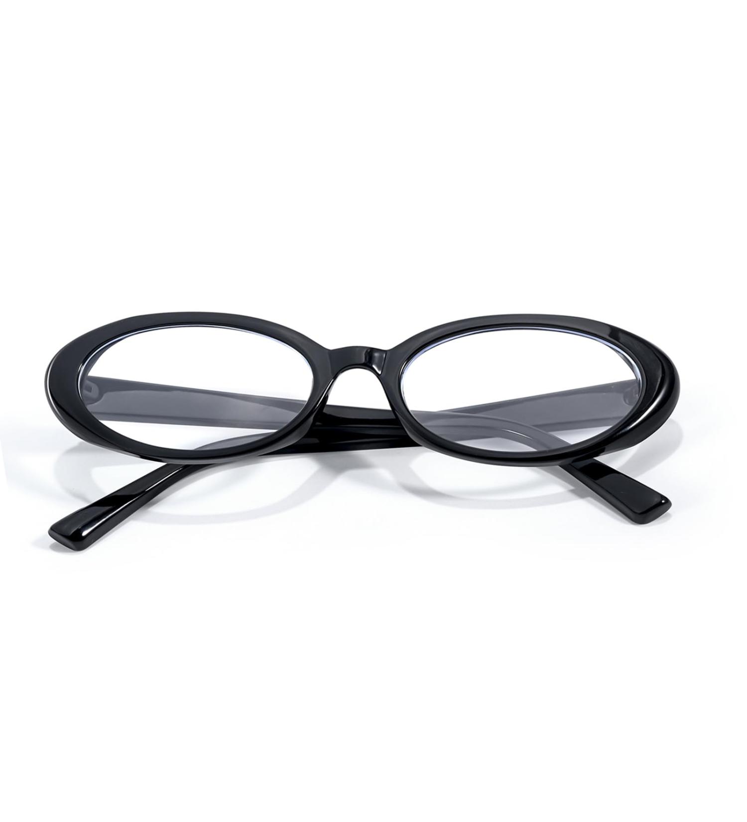 Buy Oval Blue Light Blocking Glasses for Women & Men - Stylish 90s Non-Prescription Computer Glasses (IF8094-5) - International Shipping Available - Buy Online on GoSupps.com