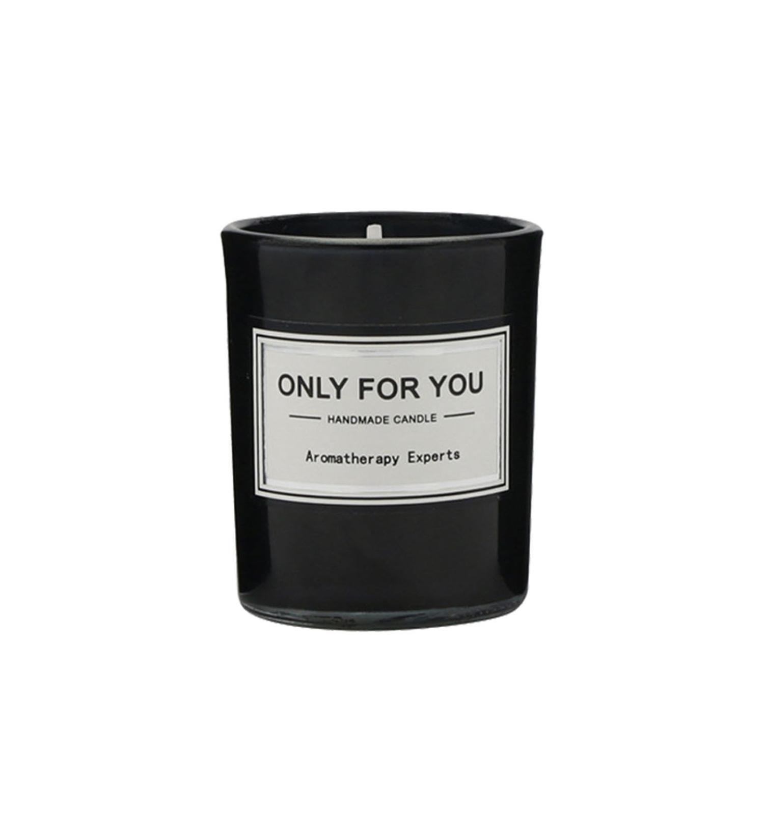 Highly Scented Natural Soy Candles for Home - Stress Relief Aromatherapy & Gift Idea | Organic Lavender Wax in Black Glass - Buy Online on GoSupps.com