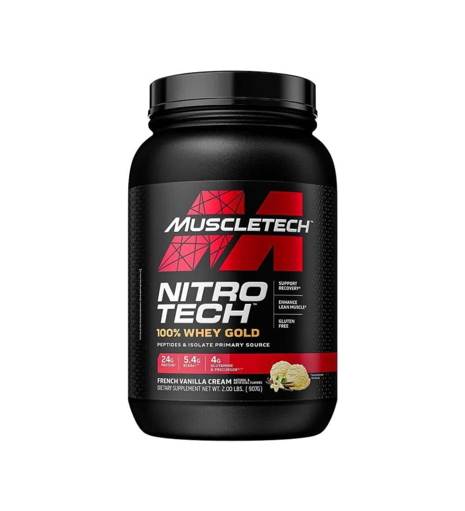 MuscleTech Nitro-Tech 100% Whey Gold French Vanilla Cream (EAN 631656260090) 908 g - Buy Online on GoSupps.com