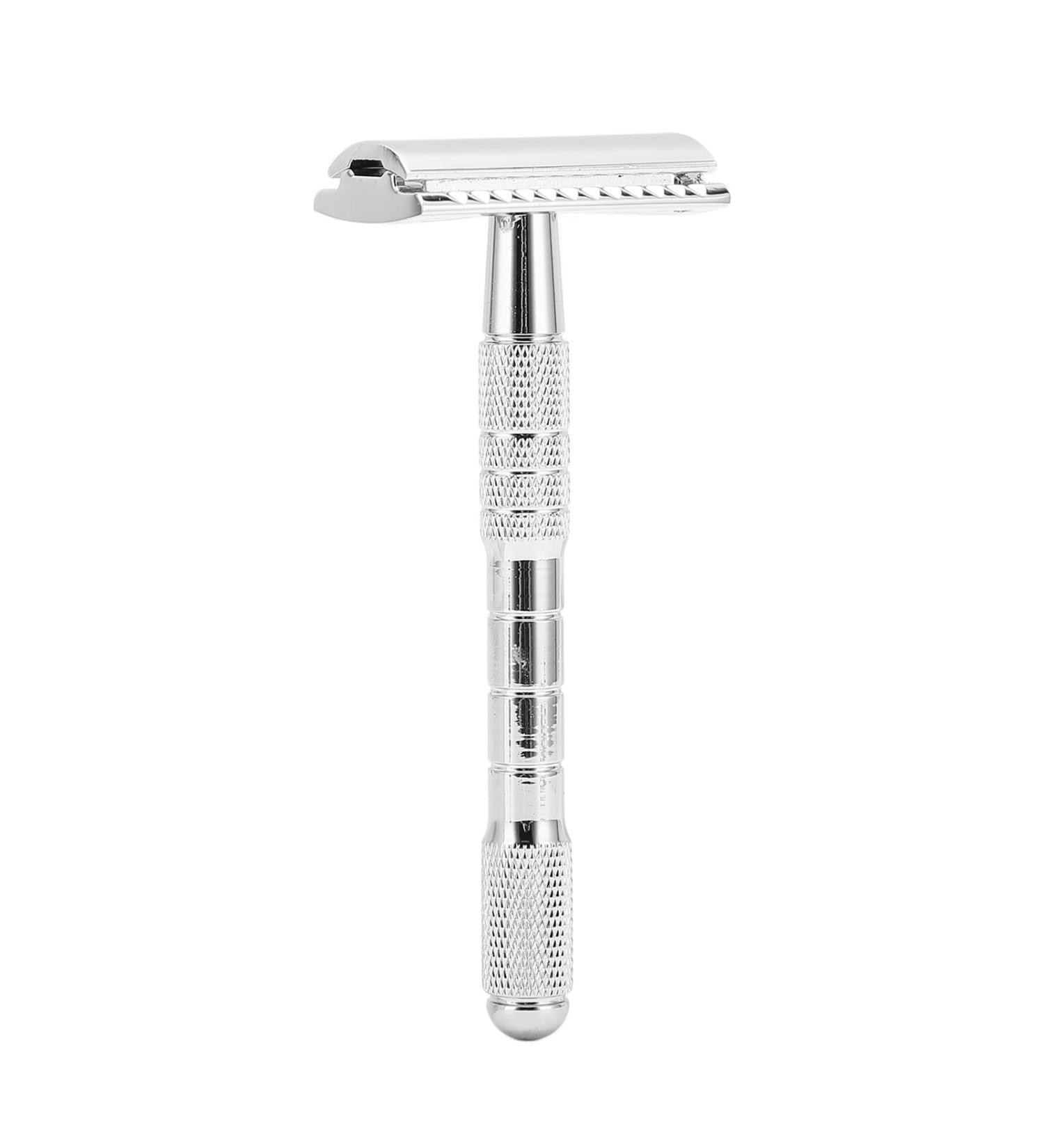Double Edge Razor for Men - Professional Old-Fashioned Zinc Alloy Hand Razor | Perfect for Hairdressing & Home Use - Buy Online on GoSupps.com
