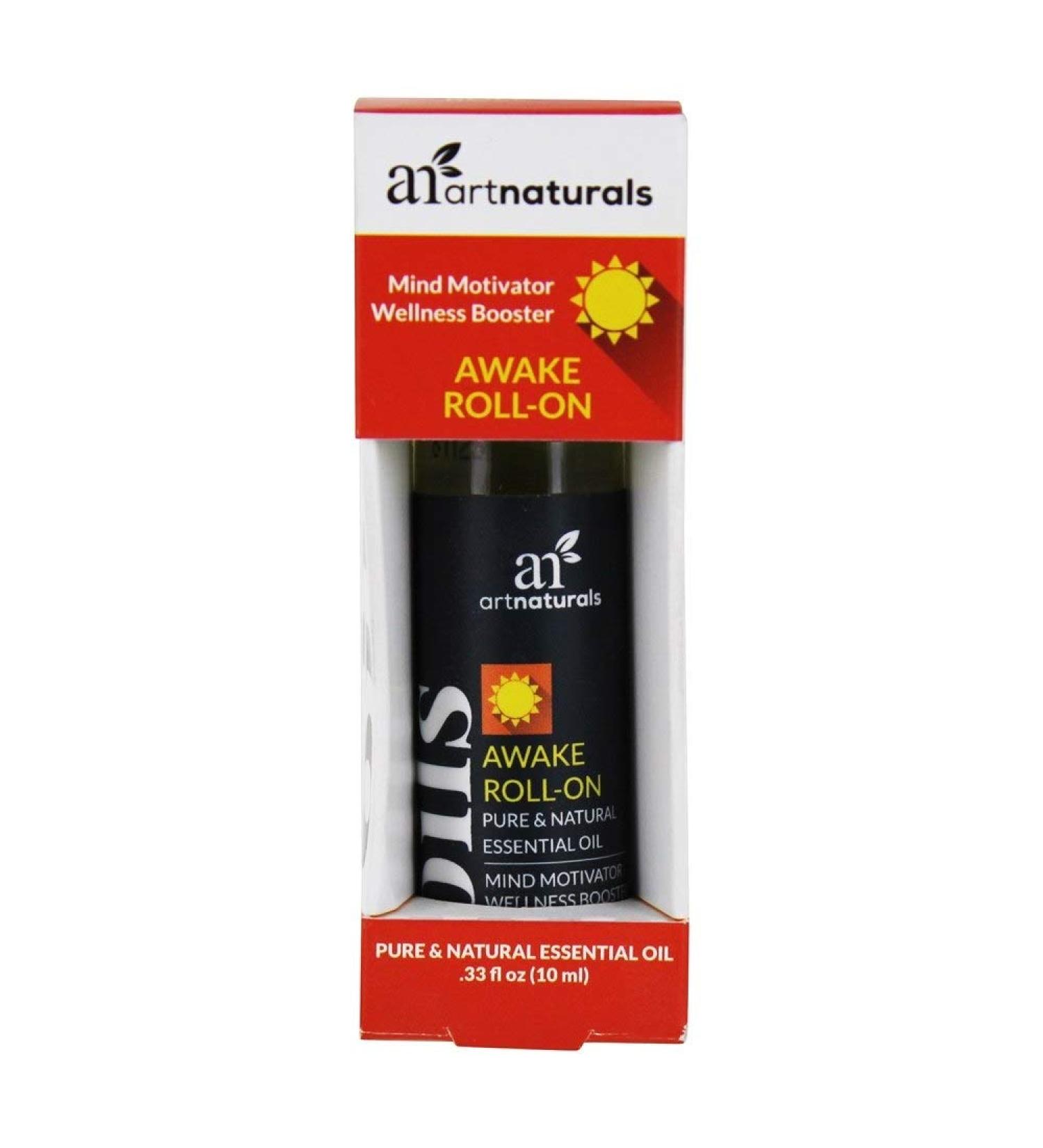 Artnaturals Awake Roll-On 0.33 fl oz | Natural Energy Boost & Aromatherapy - Buy Online on GoSupps.com