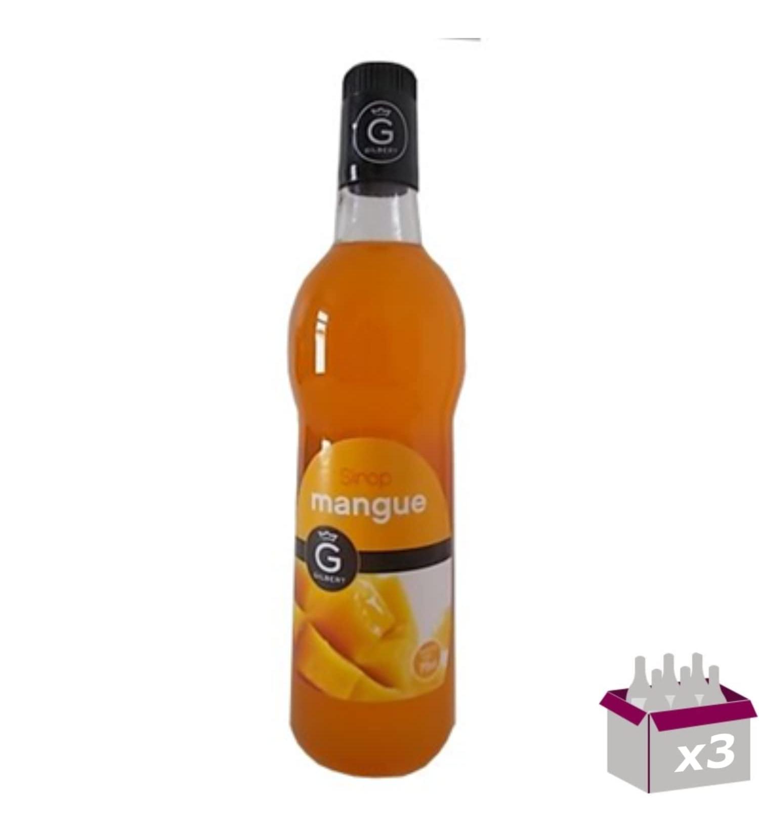 Set of 3 Gilbert Syrups Mango 3x70cL