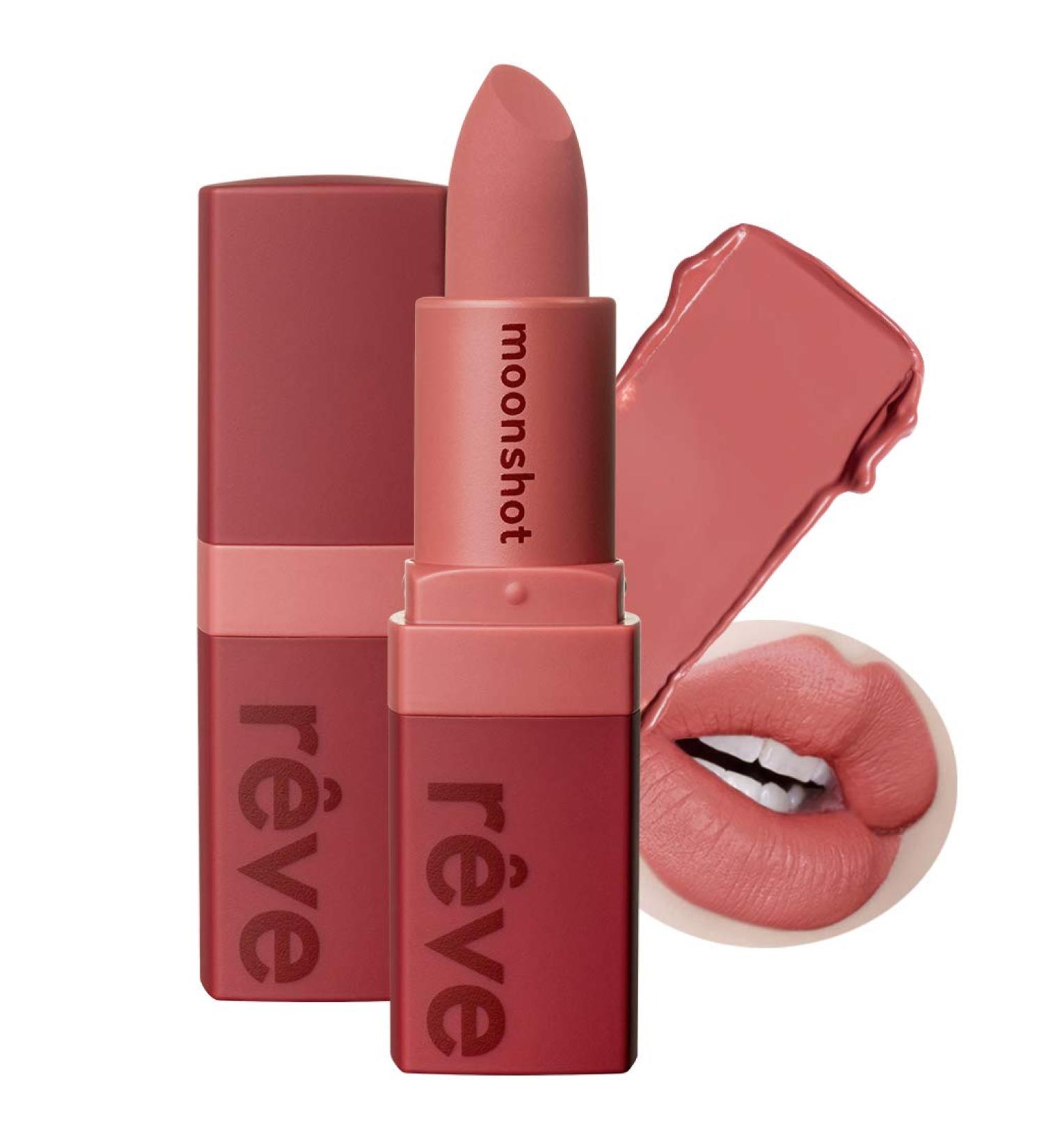 Moonshot Reve De Paris Stick Extreme Pro Velvet to Matte Lipstick - Long Lasting & Highly Pigmented Lip Makeup in Elegant Mood (601 Seine) - Buy Online on GoSupps.com
