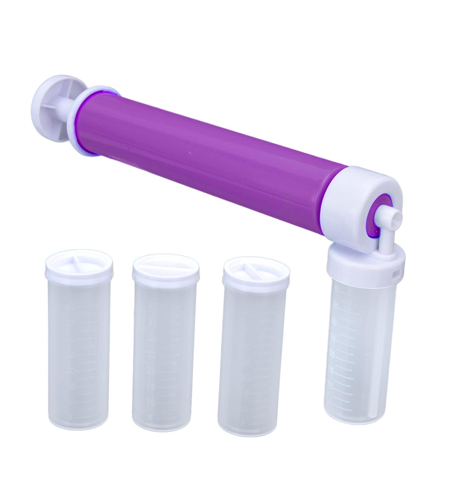 Tyenaza Manual Cake Duster Plastic Cake Coloring Sprayer Cake Coloring Tools Fit for Home Shop Baking Desserts Cupcakes Cookies Chocolates(Purple) - Buy Online on GoSupps.com