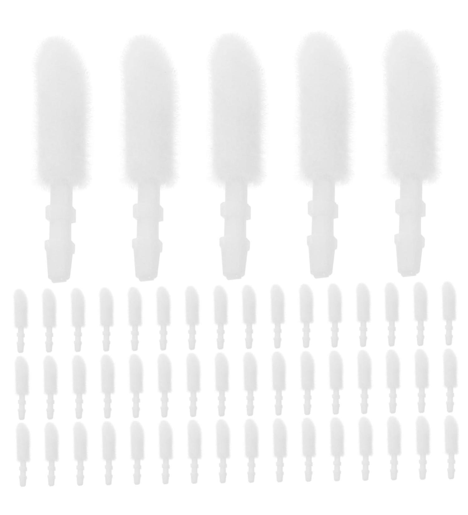 FOMIYES 300Pcs Disposable Lip Brush Replacement Heads - Eyeliner Eyeshadow and Lipstick Applicators - Travel-Friendly Flocking Lip Gloss Accessories - Buy Online on GoSupps.com