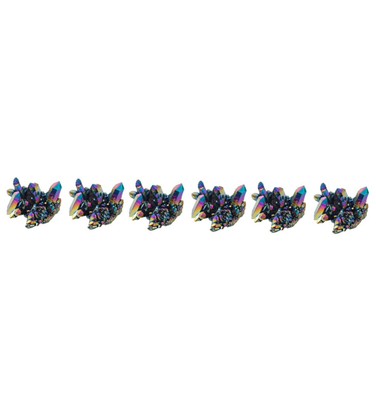 SEWACC 6 pcs Colorful Crystal Clusters fish tank stones Sparkling crystal natural stones ornament halo gem Colorfulx3pcs 3X3CMx3pcs - Buy Online on GoSupps.com