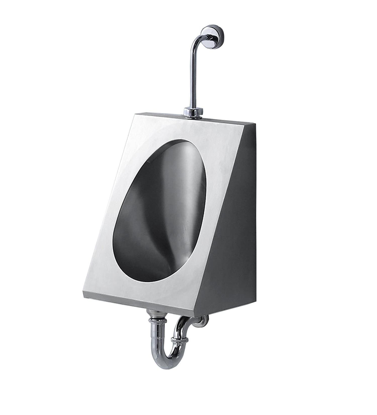 Household Products Induction Urinal 304 Stainless Steel Wall-Mounted Men's Urinal Bathroom Accessories Urinal with Siphon Automatic Flush Valve Suitable for Toilets S - Buy Online on GoSupps.com