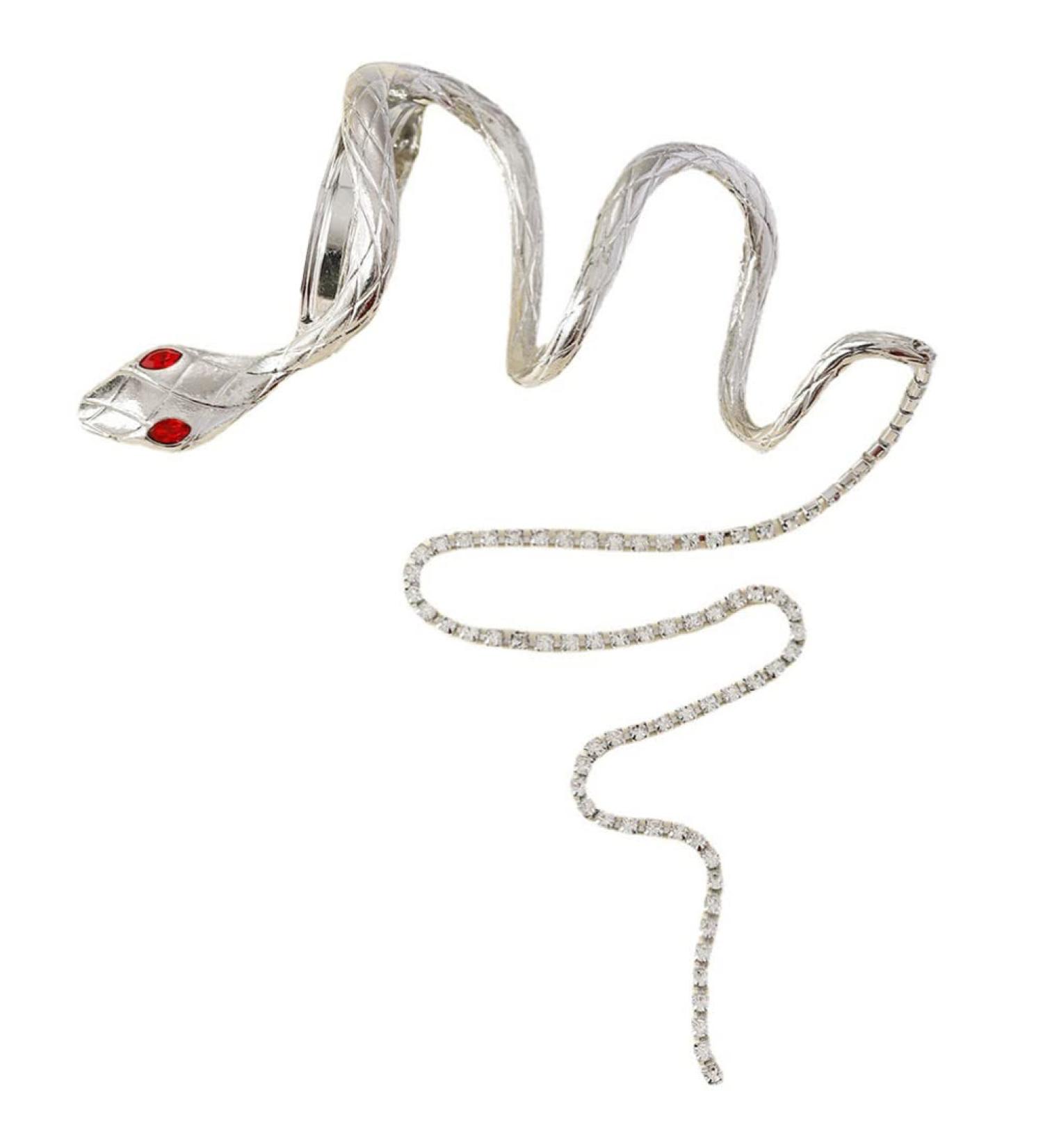 LALAFINA Snake Chain Hair Clip Tassel Ponytail Hair Clips Braided Ponytail Styling Hair Clips Crystal Jewelry Punk Hair Chopstick Sliver Chain Rhinestones Back of Head Metal Miss - Buy Online on GoSupps.com