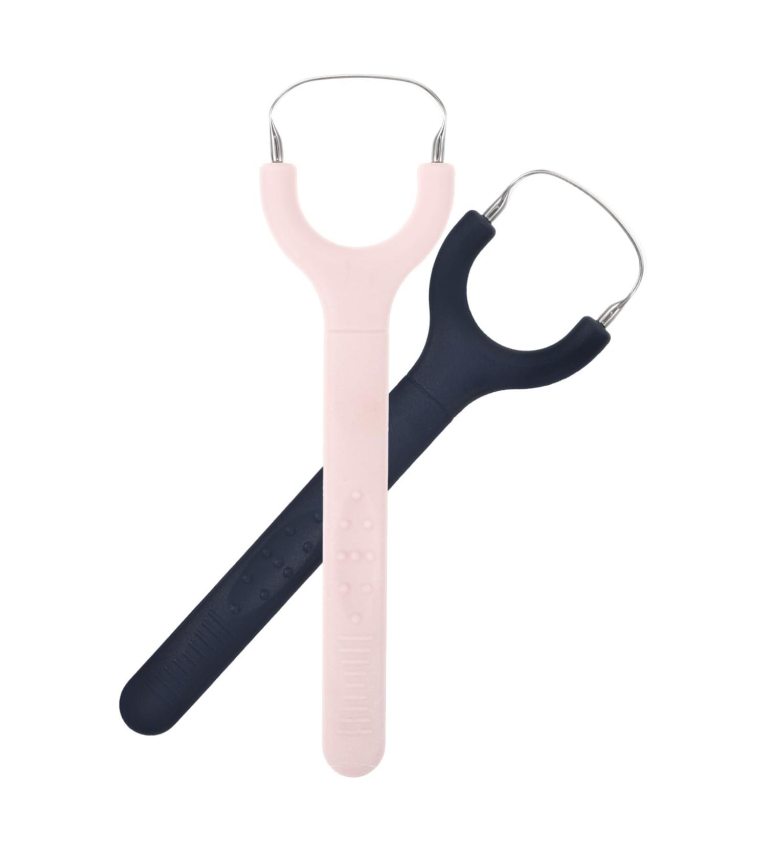 FRCOLOR 2pcs Stainless Steel Y-Shaped Oral Scraper - Effective Bad Breath Cure & Oral Care Tool - Buy Online on GoSupps.com