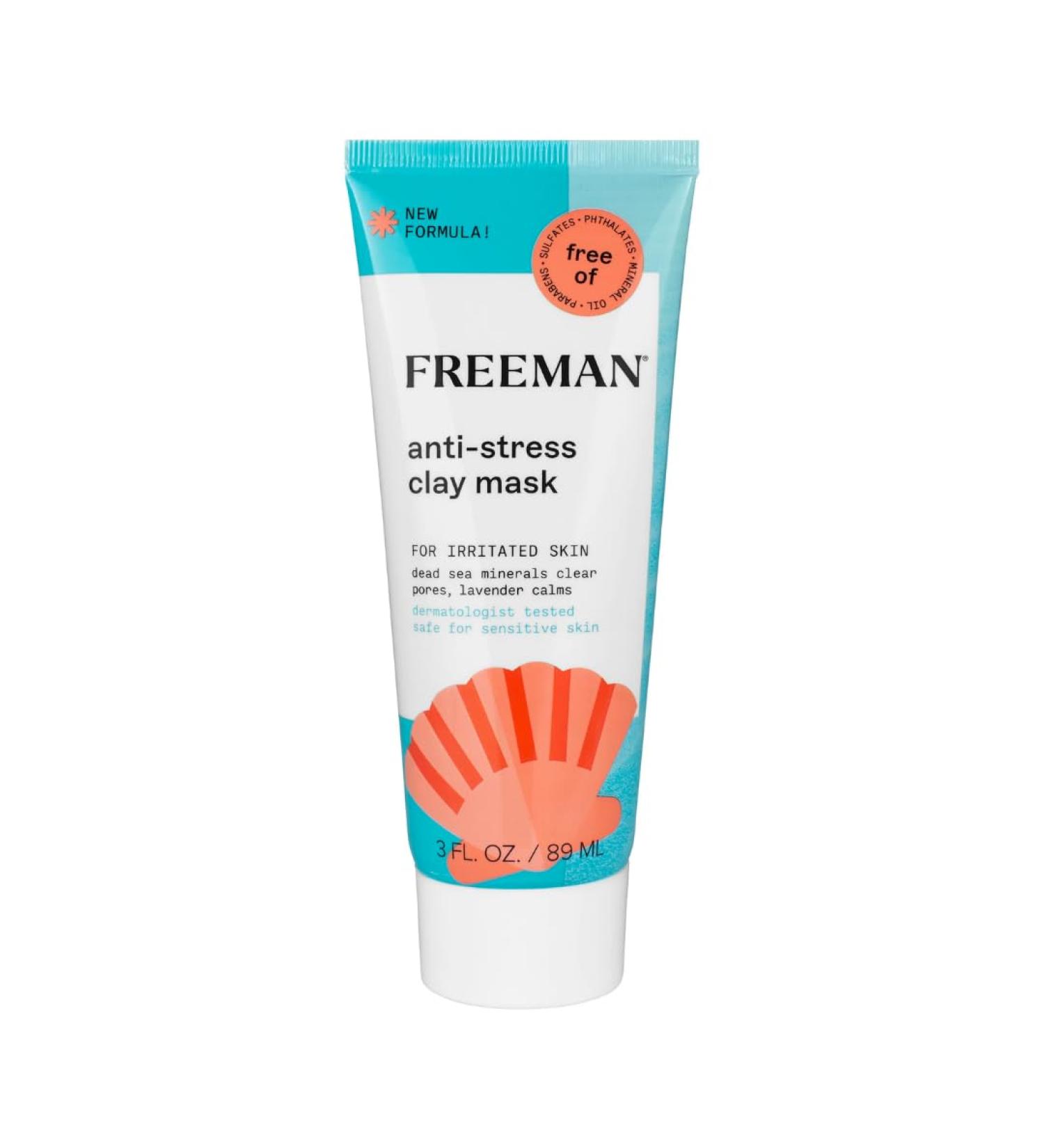 Freeman Anti-Stress Clay Mask For Irritated Skin - Buy Online on GoSupps.com