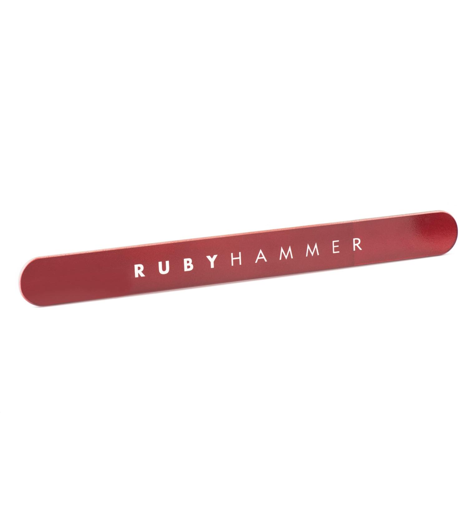 Ruby Hammer Nail File Professional Nail File Designed by Award-Winning Beauty Expert Glass Nail File for Manicuring & Repairing Natural & Acrylic Nails - Buy Online on GoSupps.com