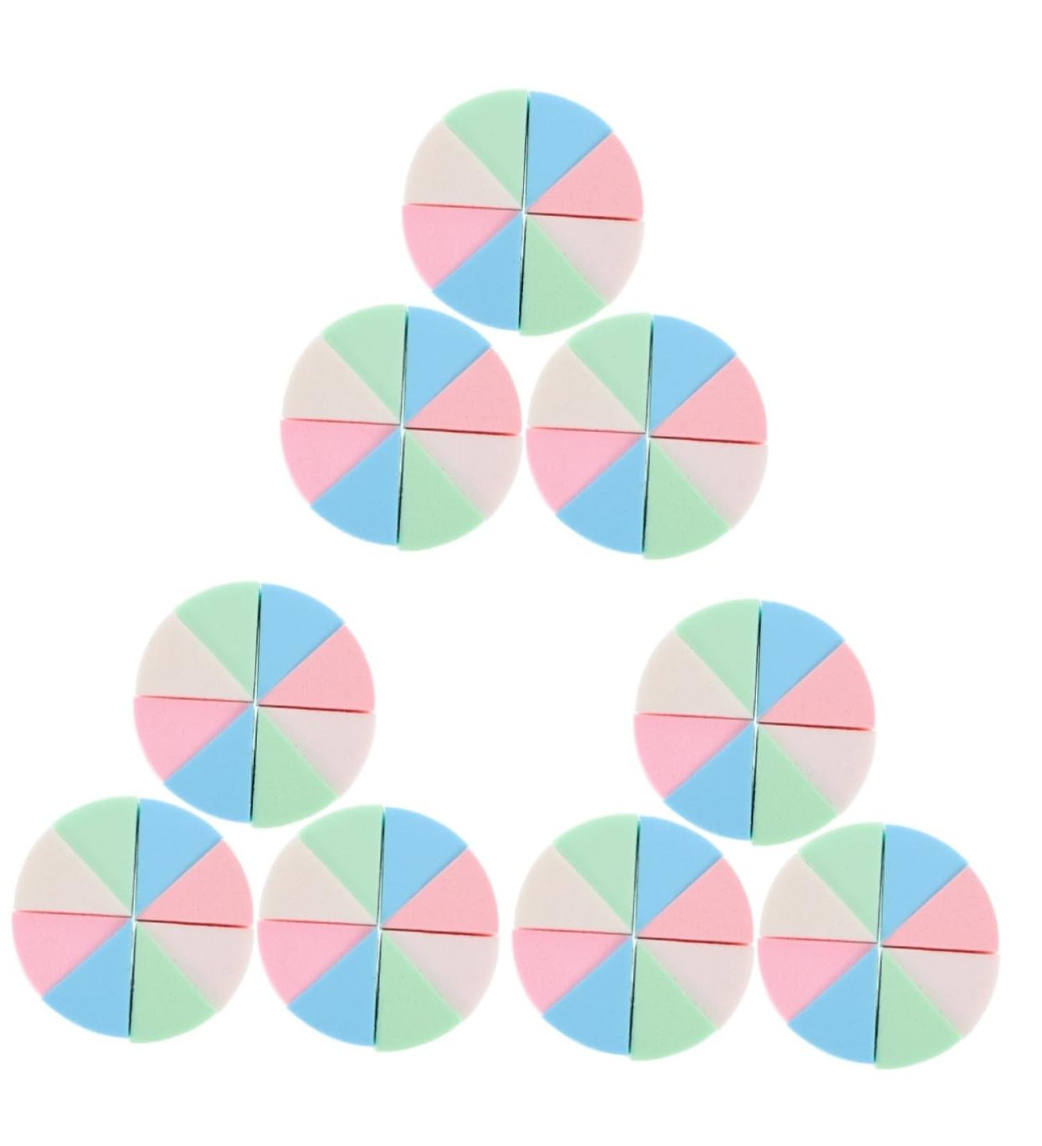 FOMIYES 9 Sets Triangular Sponge Puff Girl Makeup Sponge Foundation Makeup Pads Press Powder Makeup Cosmetics Sponge Wedge Makeup Pads for Pressed Powder Mix Miss Emulsion - Buy Online on GoSupps.com