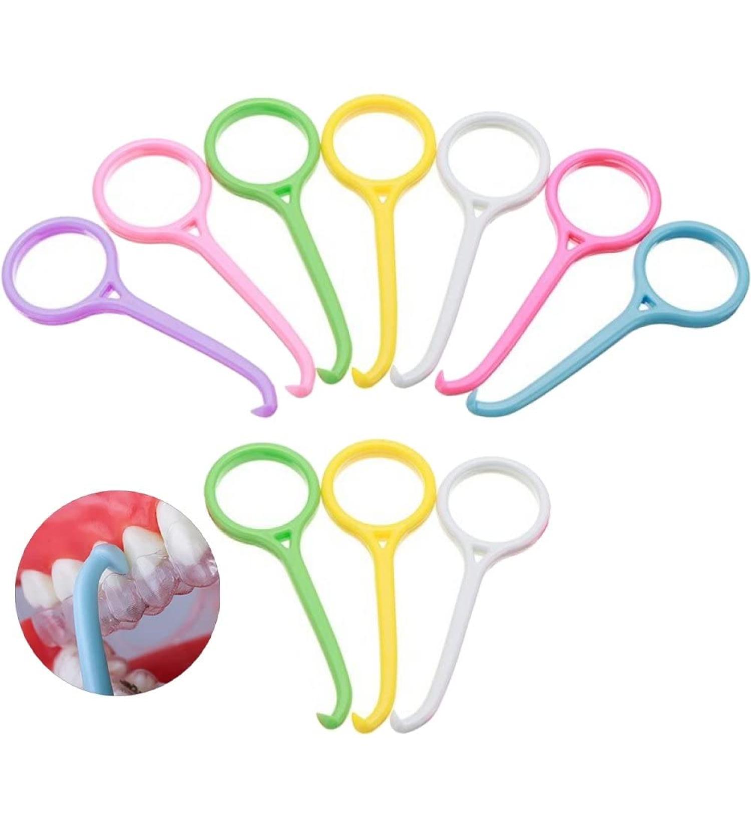 10pcs Aligner Remove Tool Invisible Removable Braces Retainer Aligner Braces Tooth Hook (Random Color) - Buy Online on GoSupps.com