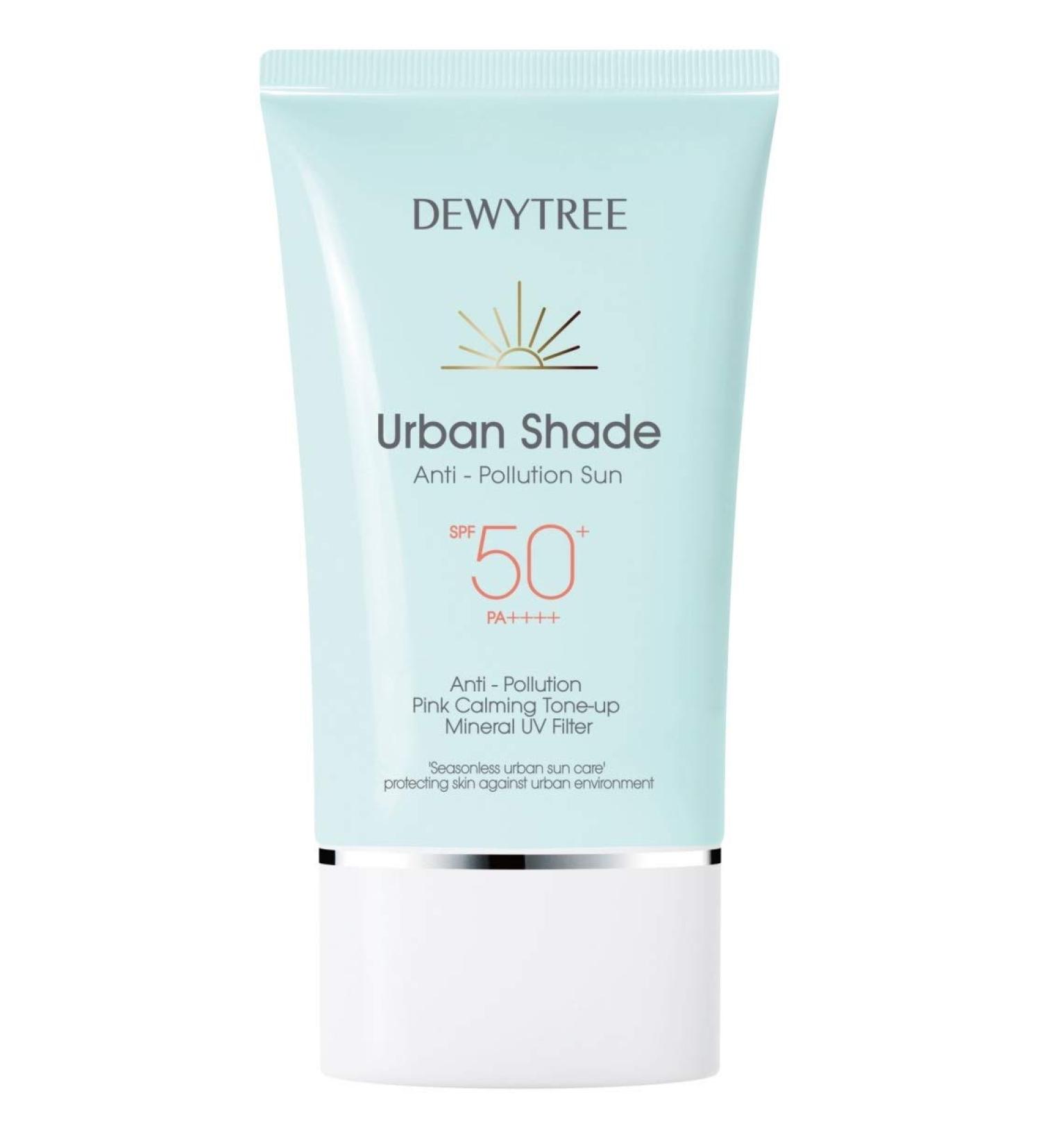 DewyTree Urban Shade Anti-Pollution Sun SPF 50+ PA++++ - Pink Calming Tone Up Mineral UV Filter | Mild & Soft Korean Skincare - K-Beauty International Shipping - Buy Online on GoSupps.com