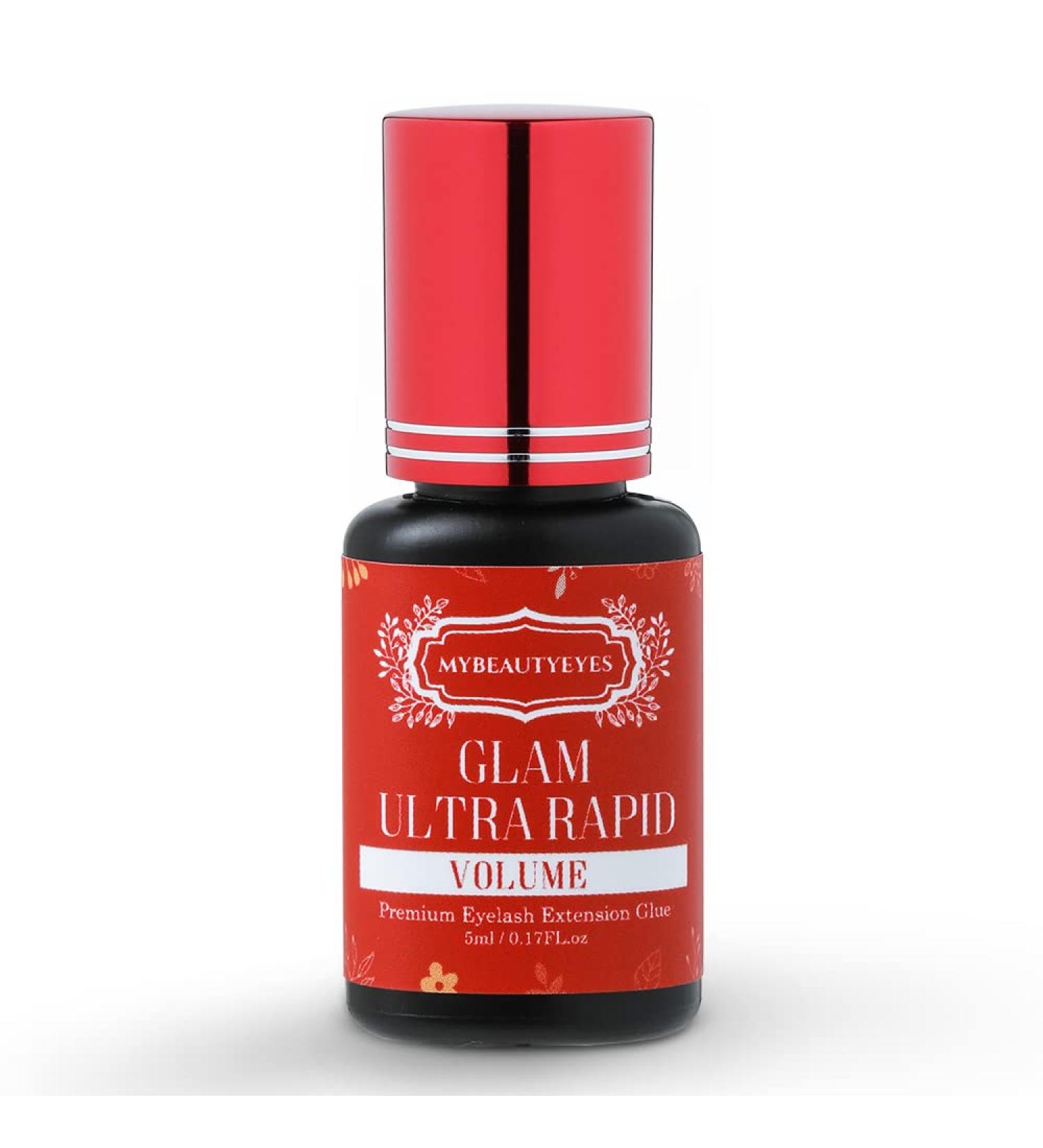 Glam Ultra Rapid Volume Eyelash Extension Glue - 1-2 Sec Drying Time, 8 Weeks Retention, Latex-Free - 5ml - Buy Online on GoSupps.com