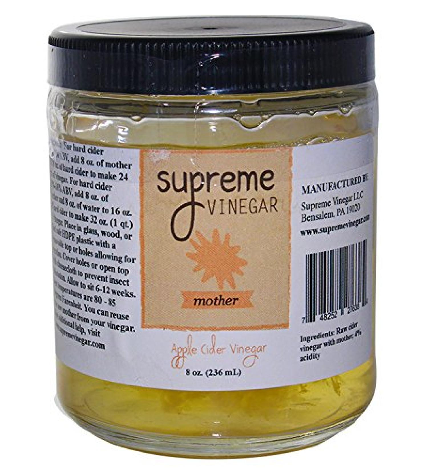 Supreme Cider Mother of Vinegar Yellow - 3696 Supreme Vinegar - Buy Online on GoSupps.com