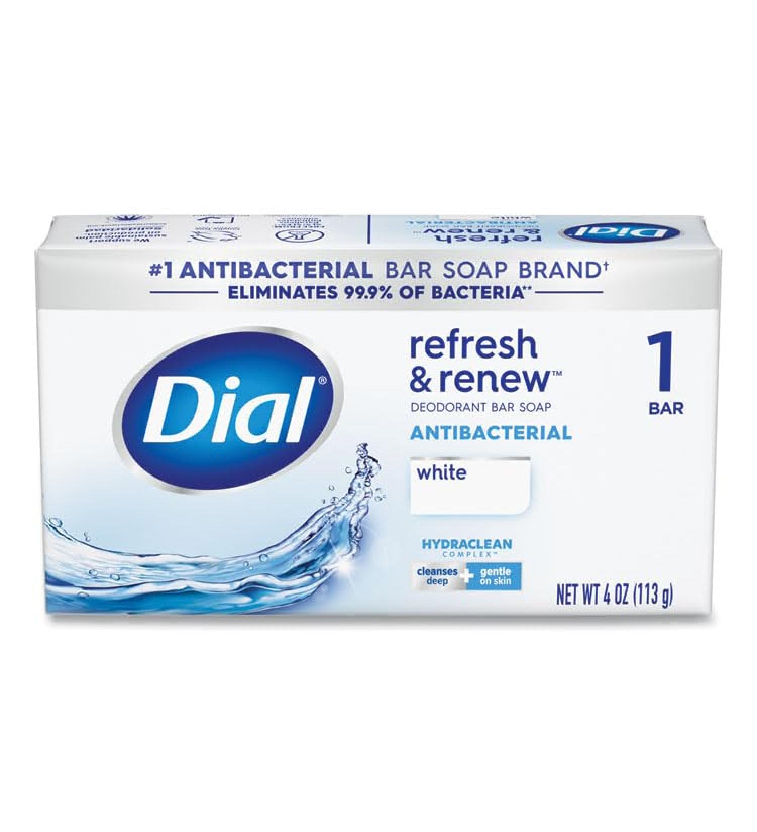 Buy Dial SOAPBAR 4oz - Luxury White Bar Soap for All Skin Types - International Shipping Available - Buy Online on GoSupps.com