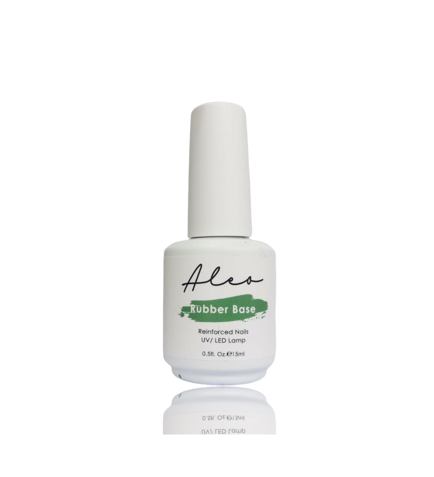 Aleo 15ml Self-Levelling Rubber Base Coat Gel Nail Polish - Salon Quality, Easy to Apply, Chip-Resistant & Durable - For Manicures and Pedicures at Home - Buy Online on GoSupps.com