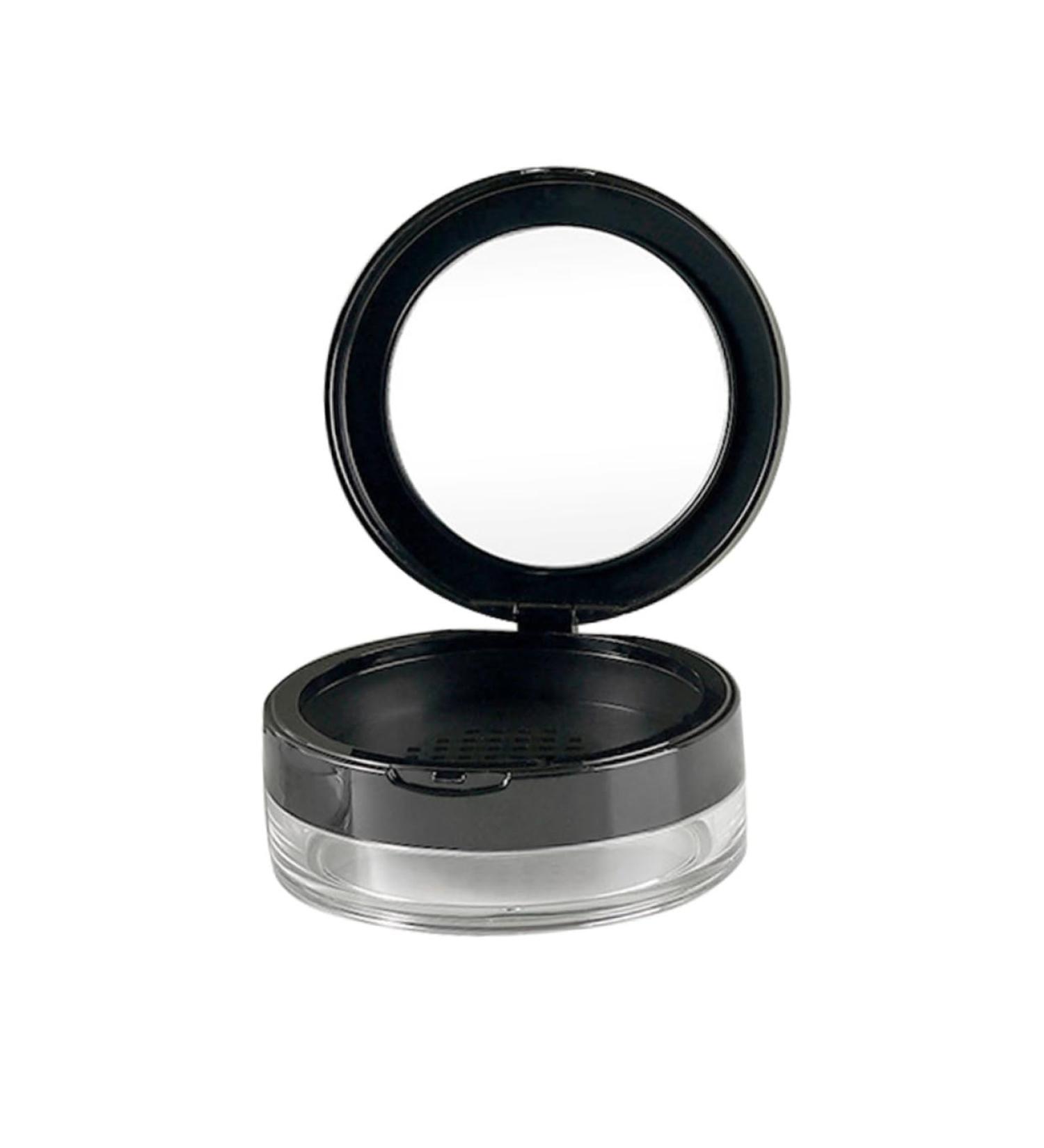 FOMIYES 3 pcs Cosmetic Empty G Mirror Black Loose with Case Portable Dispensing Powder Container - Buy Online on GoSupps.com