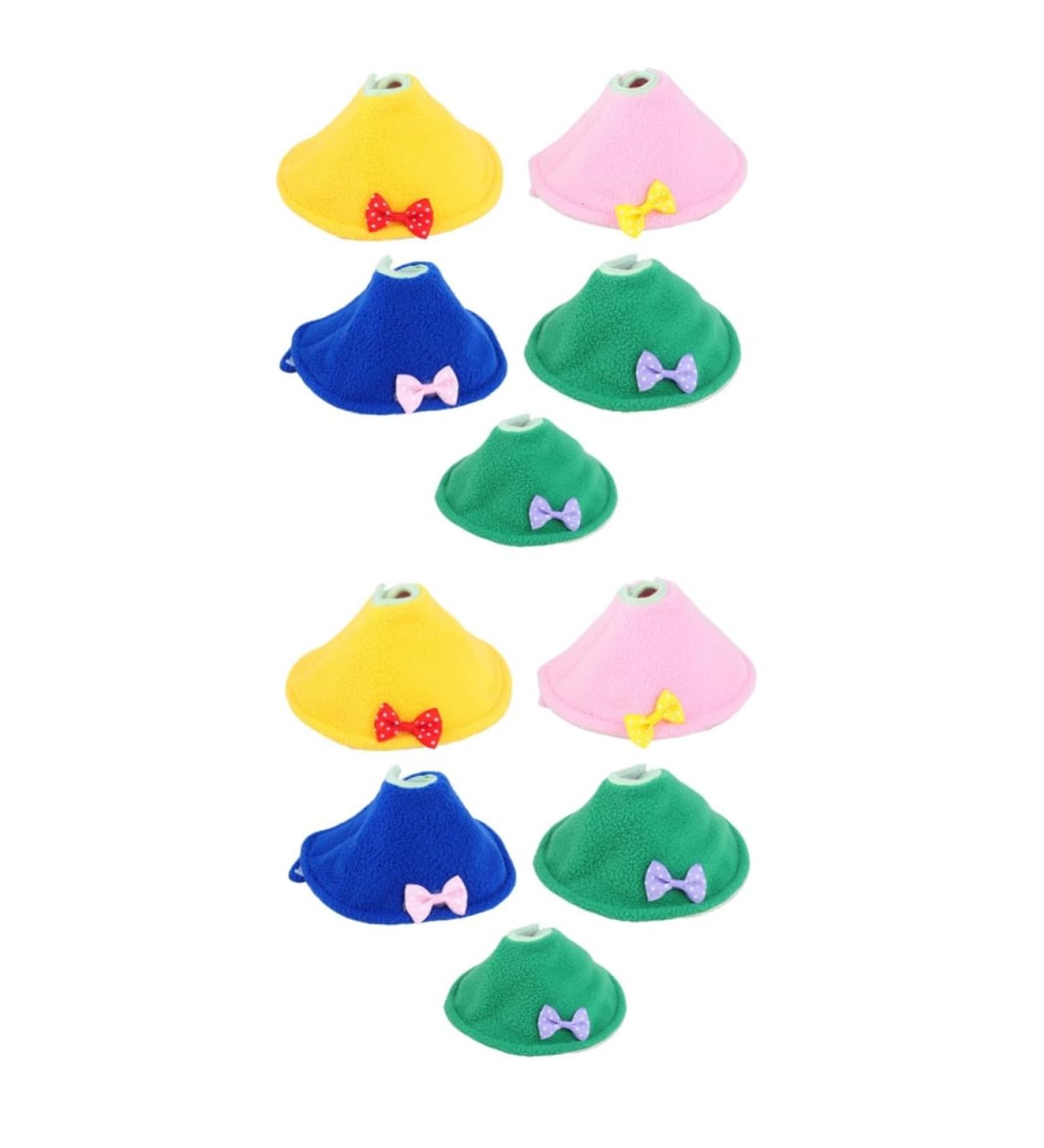 FOMIYES 10 pcs - Pet Cone Recovery Cockatoo Ring Pecking Elizabethan for Adjustable Cockatiel 12x9cmx2pcs Assorted Colorx2pcs - Buy Online on GoSupps.com