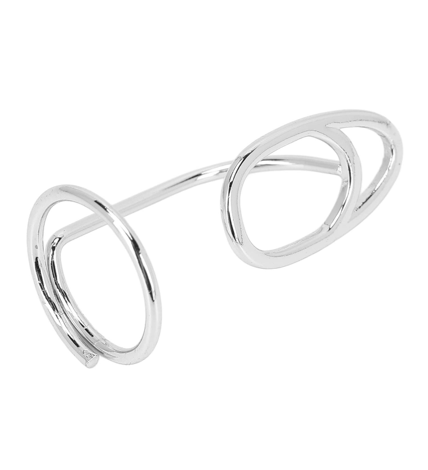Stylish Finger Nail Ring Electroplated Copper Exquisite Firm Sturdy Finger Nail Cover Ring Birthday Gift for Festival Party for Dating Gathering(3044 Platinum) - Buy Online on GoSupps.com
