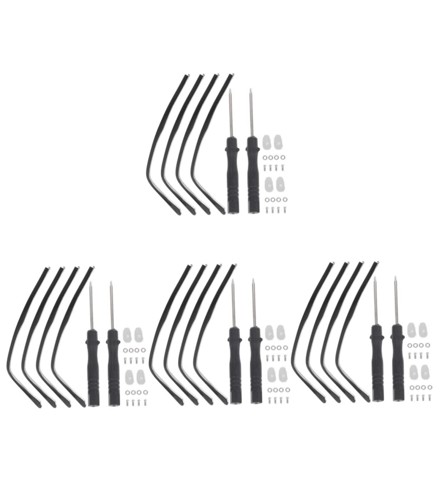 Universal Glasses Accessories Kit - Healeeved 8 Sets Replacement Brackets Screwdriver Metal Legs & Arms - Black Frame for Men & Women - Buy Online on GoSupps.com