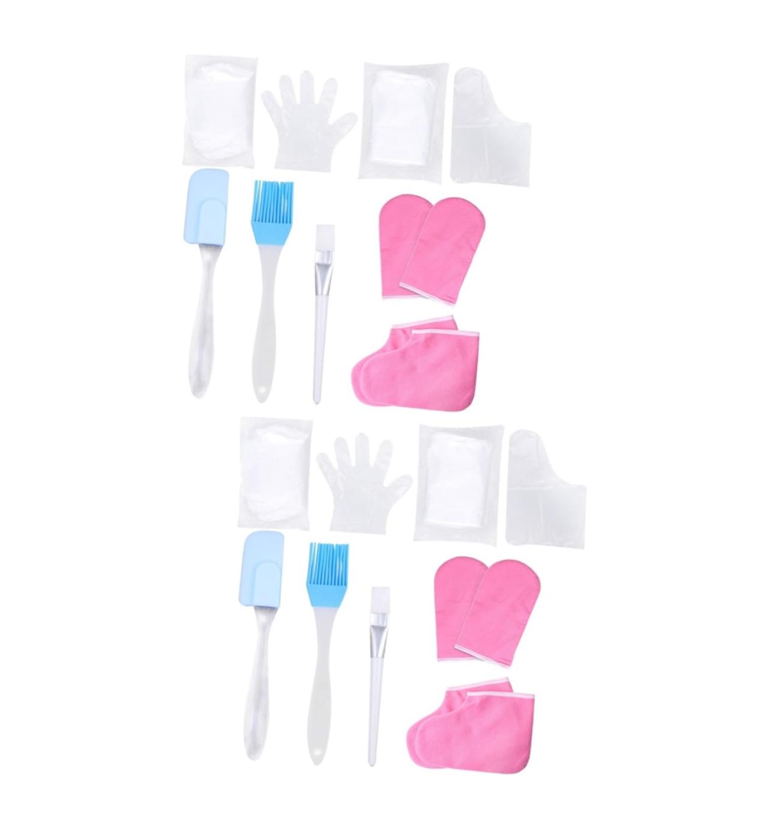 Healeved 2 Sets Hand and Foot Care Set Foot Moisturizer Paraffin Wax for Hand Exfoliating Scrub Accessory Skin Care Supplies Spa Work Cotton Gloves (foot Covers) Nursing Kit Pink Heating - Buy Online on GoSupps.com