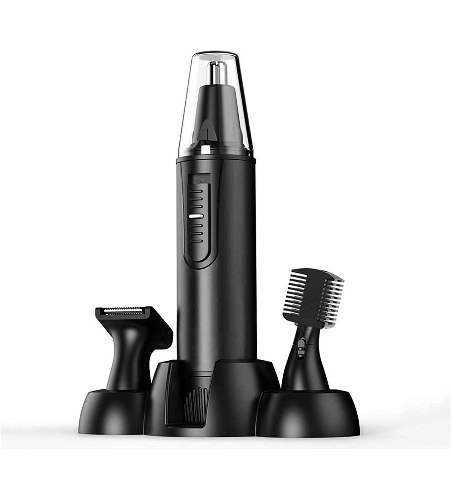 KouRy Nose Hair Trimmer Professional Waterproof Ear & Nose Hair Trimmer for Men & Women | 3-in-1 Dual Edge Blades for Easy Cleaning - Buy Online on GoSupps.com