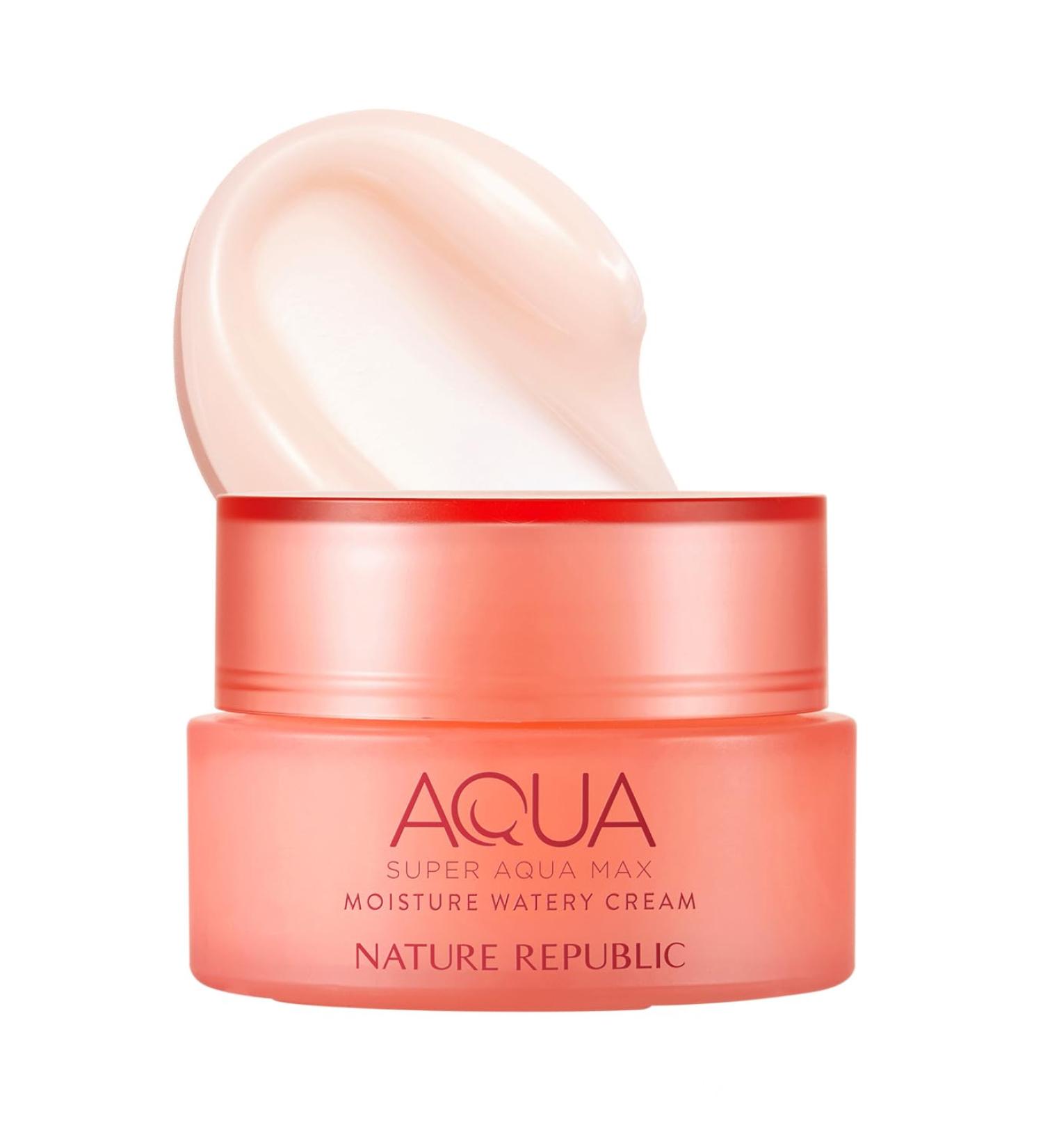 Nature Republic Super Aqua Max Moisture Watery Cream 2.7 Fl Oz - Best Hydration for Dry Skin | International Shipping Available - Buy Online on GoSupps.com