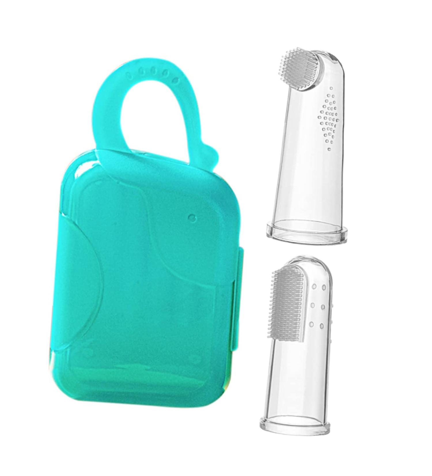 Minkissy Finger Toothbrush Set for Kids | Toddler & Pet Oral Care | Mouth Cleaning | 1 Set - Buy Online on GoSupps.com