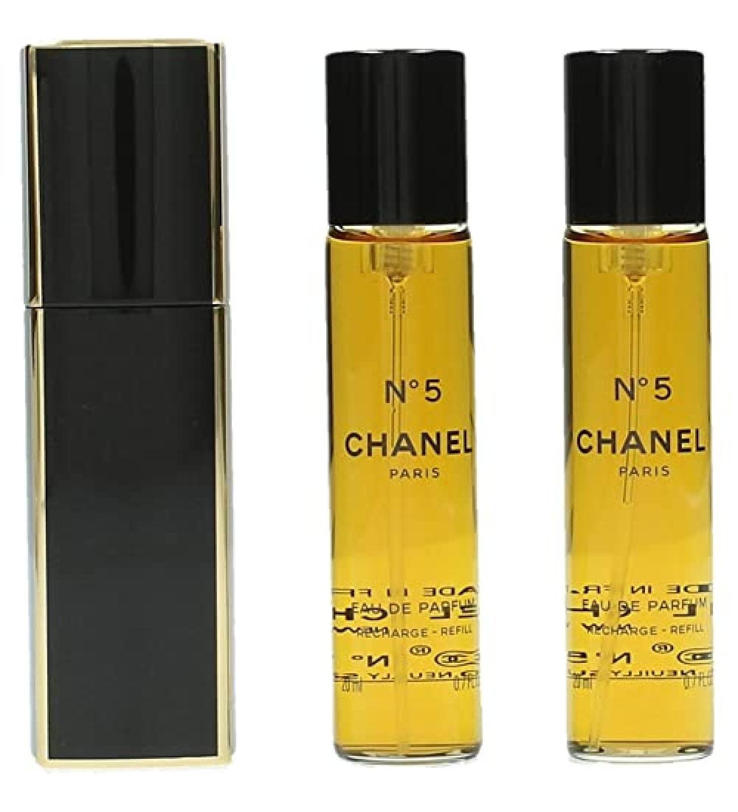 Chanel No.5 Eau De Parfum Purse Spray And 2 Refills - No.5 - 3x20ml/0.7oz Floral 3 x 0.7 Ounce