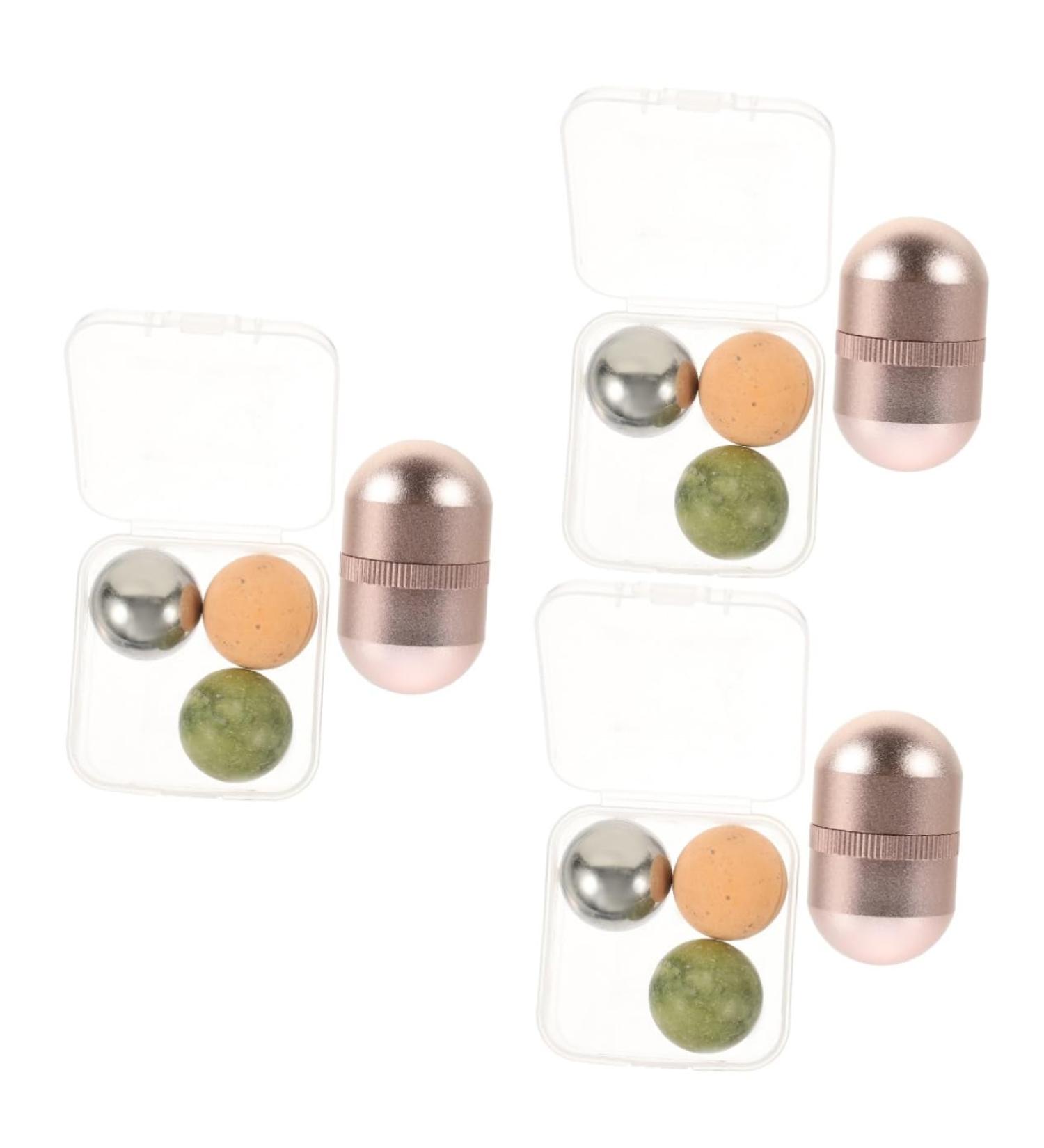 Balacoo Volcanic Stone Face Roller Set - Oil Absorbing Jade Roller for Tightening & Facial Massage | Best for Glowing Skin - Buy Online on GoSupps.com