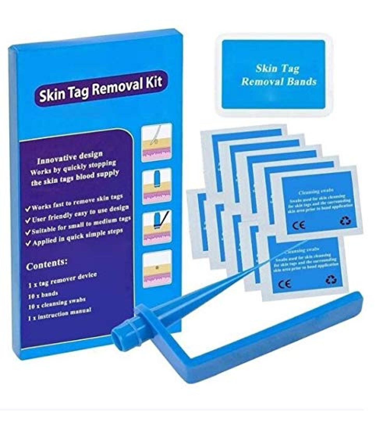 Micro Skin Tag Remover Device - Skin Tag Removal Kit Remove Small to Medium Skin Tags with Extra Bands - Buy Online on GoSupps.com