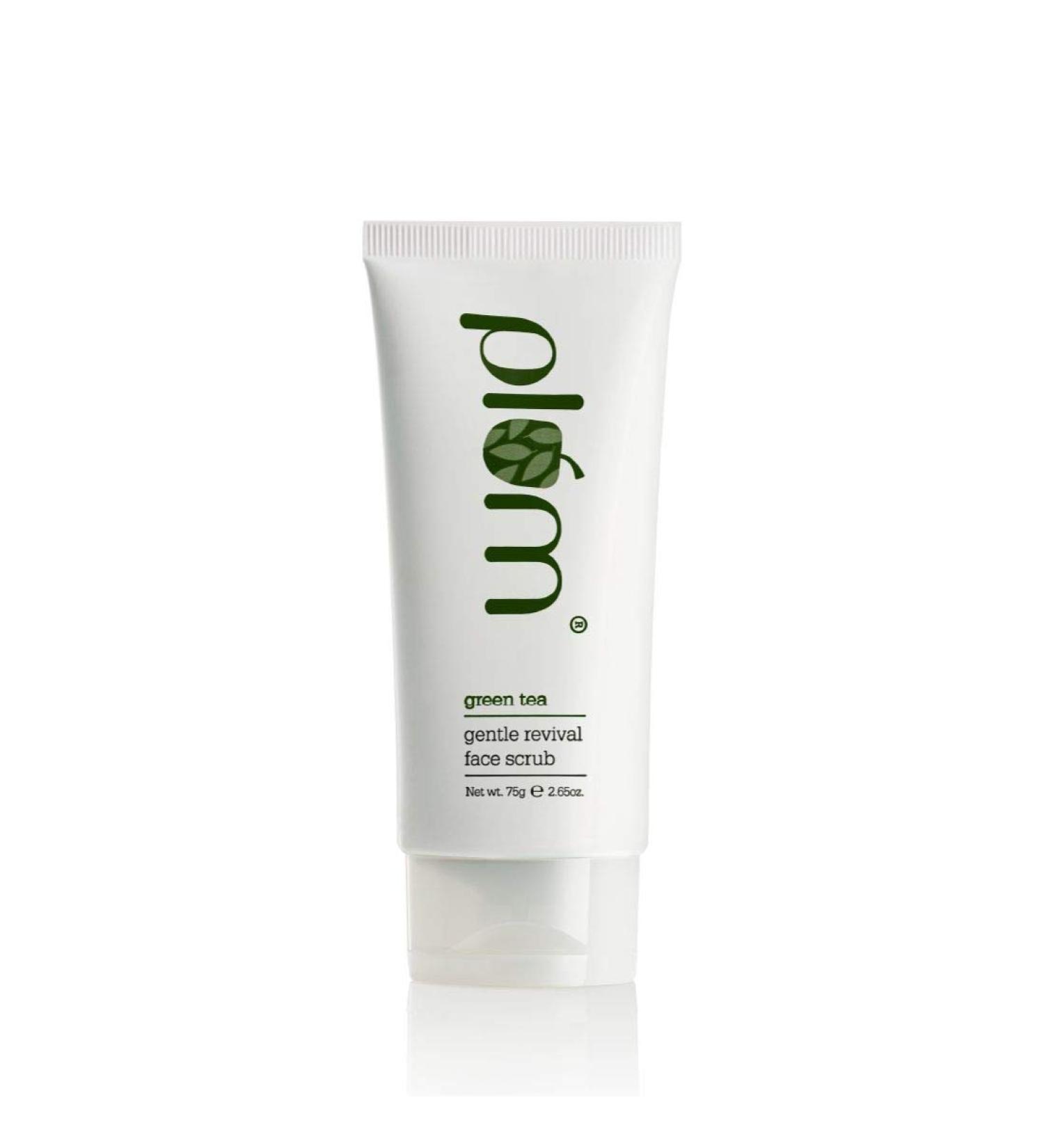 Plum Face Scrub - Green Tea & Hibiscus | Acne-Prone Skin Exfoliator | SLS & Paraben Free | 2.64 Fl Oz - Buy Online on GoSupps.com