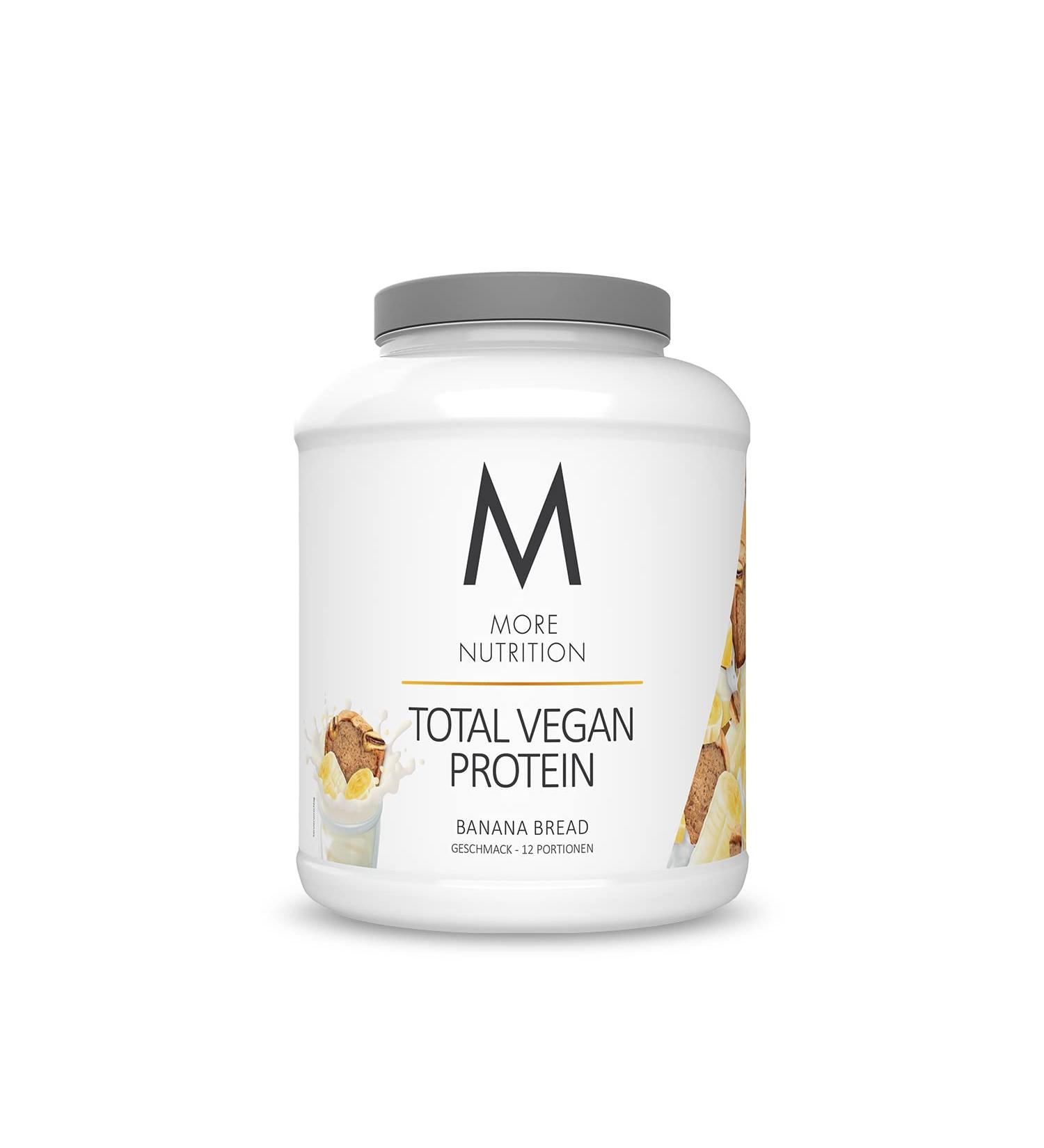 Buy MORE NUTRITION Total Vegan Protein - Banana Bread Flavor - 600g | High Protein Plant-Based Supplement for Fitness and Health - Buy Online on GoSupps.com